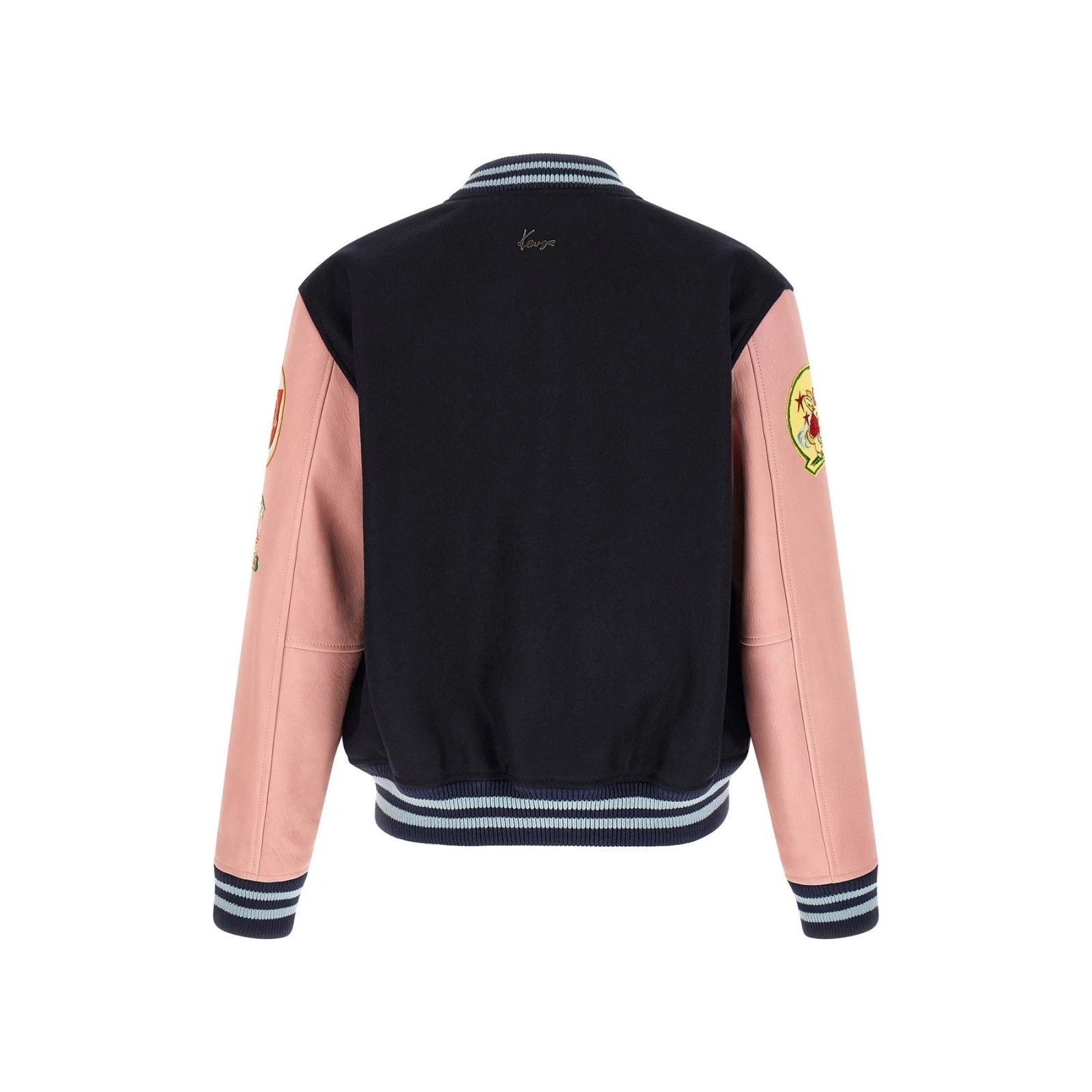 Kenzo Kenzo Badges Pink Wool Bomber Jacket New & Authentic (Men's Size US L / EU 52-54 / 3 - 2 Thumbnail