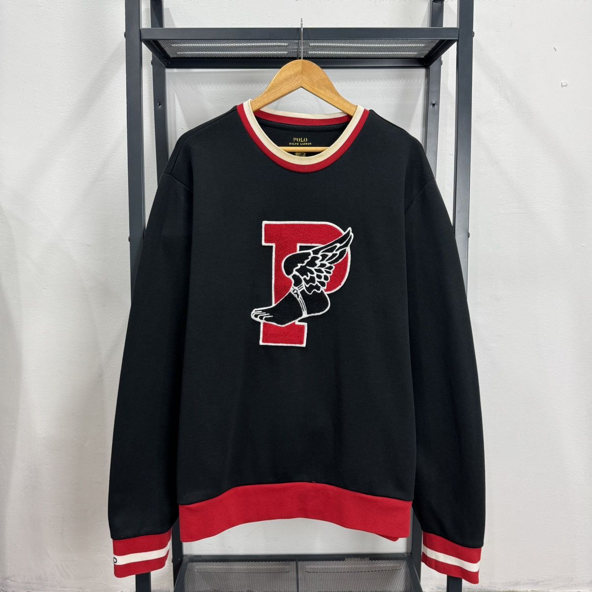 Polo Ralph Lauren Polo Ralph Lauren Pwing Stadium Fleece Crewneck Sweats Size US XL / EU 56 / 4 - 2 Thumbnail