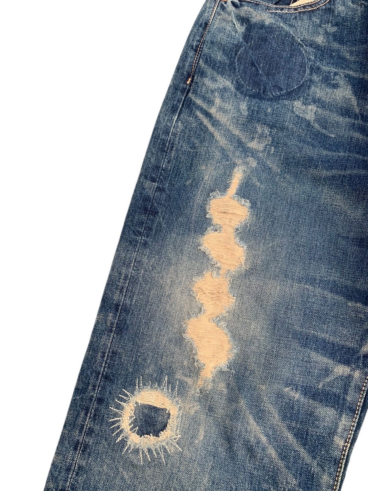 Tornado Mart RARE💥SCANNER FUNDAMENTAL SELVEDGE CLAWMARK DISTRESSED DENIM Size US 32 / EU 48 - 13 Thumbnail