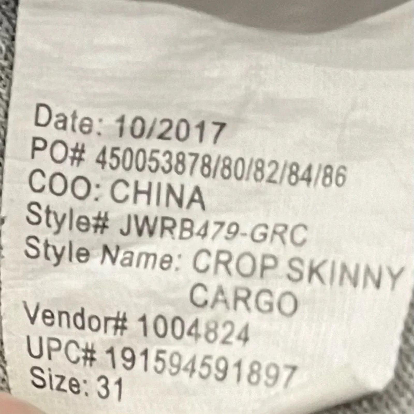 William Rast William Rast cropped skinny camo cargo pants, junior size 31 Size 31" - 14 Thumbnail