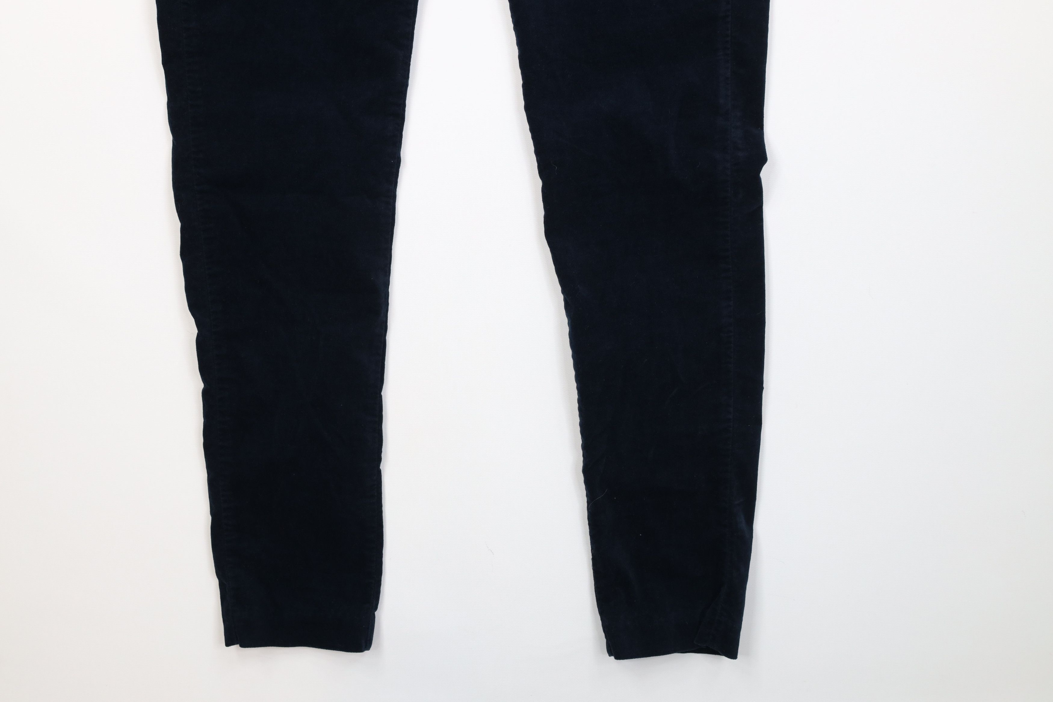 J.McLaughlin Vintage J McLaughlin Skinny Leg Velvet Velour Pants Blue Size 26" / US 2 / IT 38 - 5 Thumbnail
