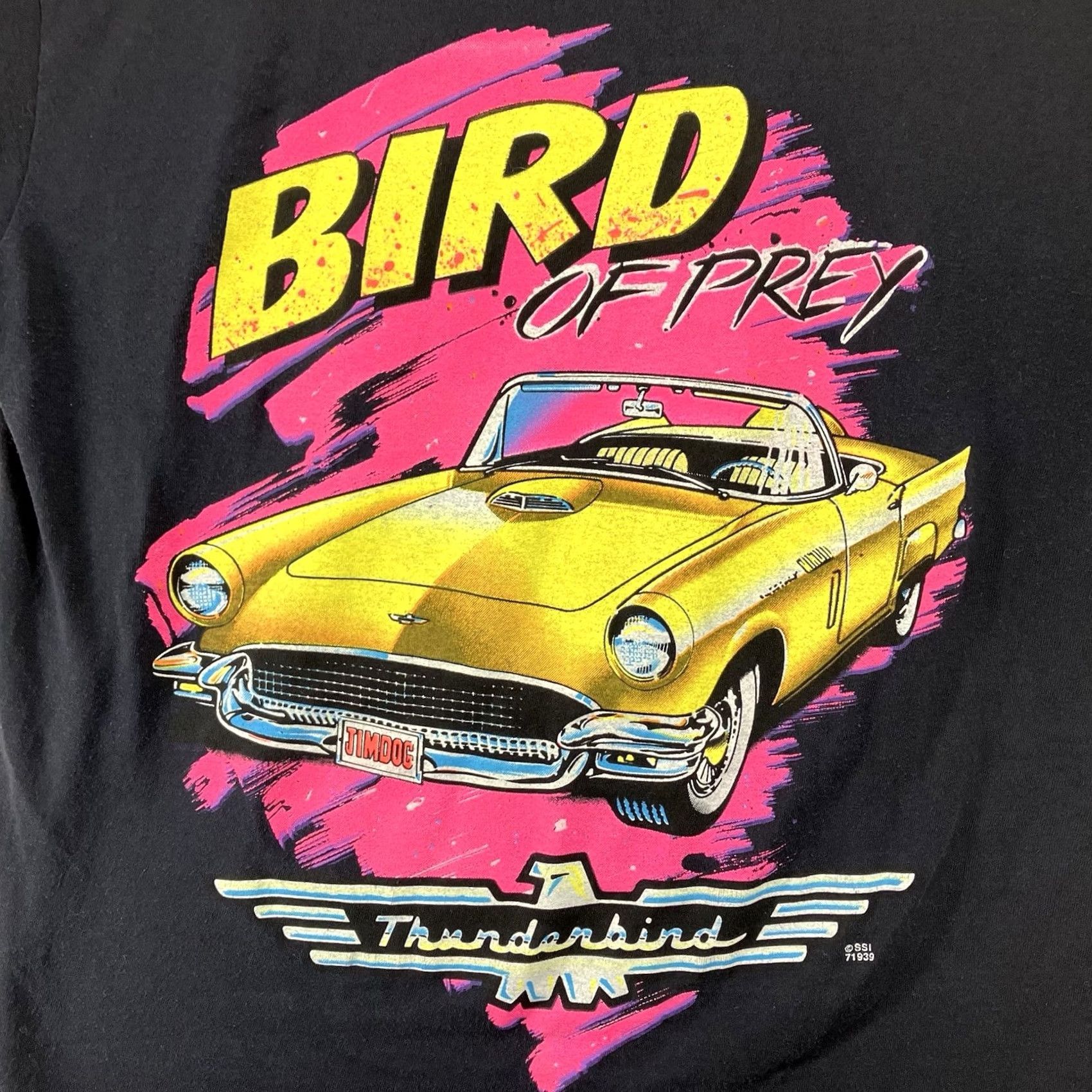Ford VINTAGE Bird Of Prey Ford Thunderbird Neon Shirt Size L Men Black Graphic Print Car 90s T-Shirt Size US L / EU 52-54 / 3 - 3 Thumbnail