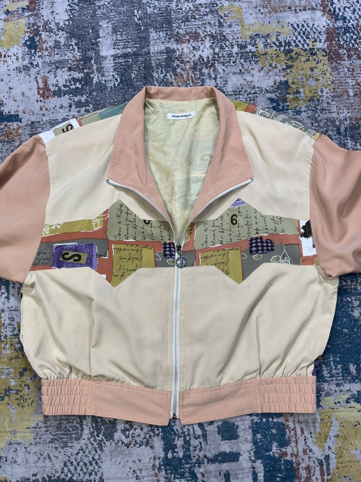 Japanese Brand Jean Jaures Patchwork Multi Colour Art Jacket Size L / US 10 / IT 46 - 6 Thumbnail