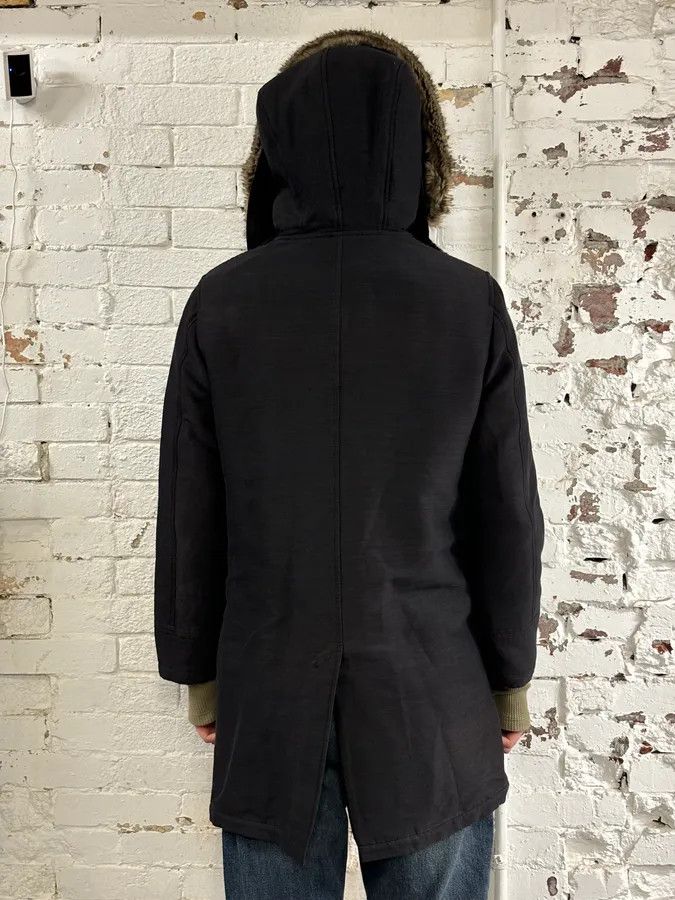 Emporio Armani AW2013 Emporio Armani Hooded Long Black Jacket Size US S / EU 44-46 / 1 - 3 Thumbnail