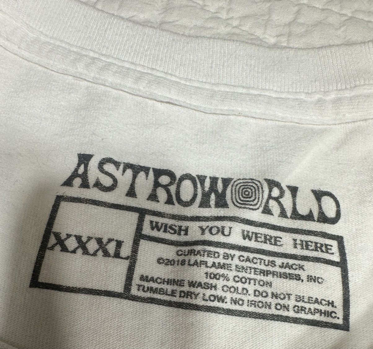 Travis Scott Travis Scott White Astroworld Festival Tee 2018 RARE/3X Size US XXL / EU 58 / 5 - 3 Thumbnail