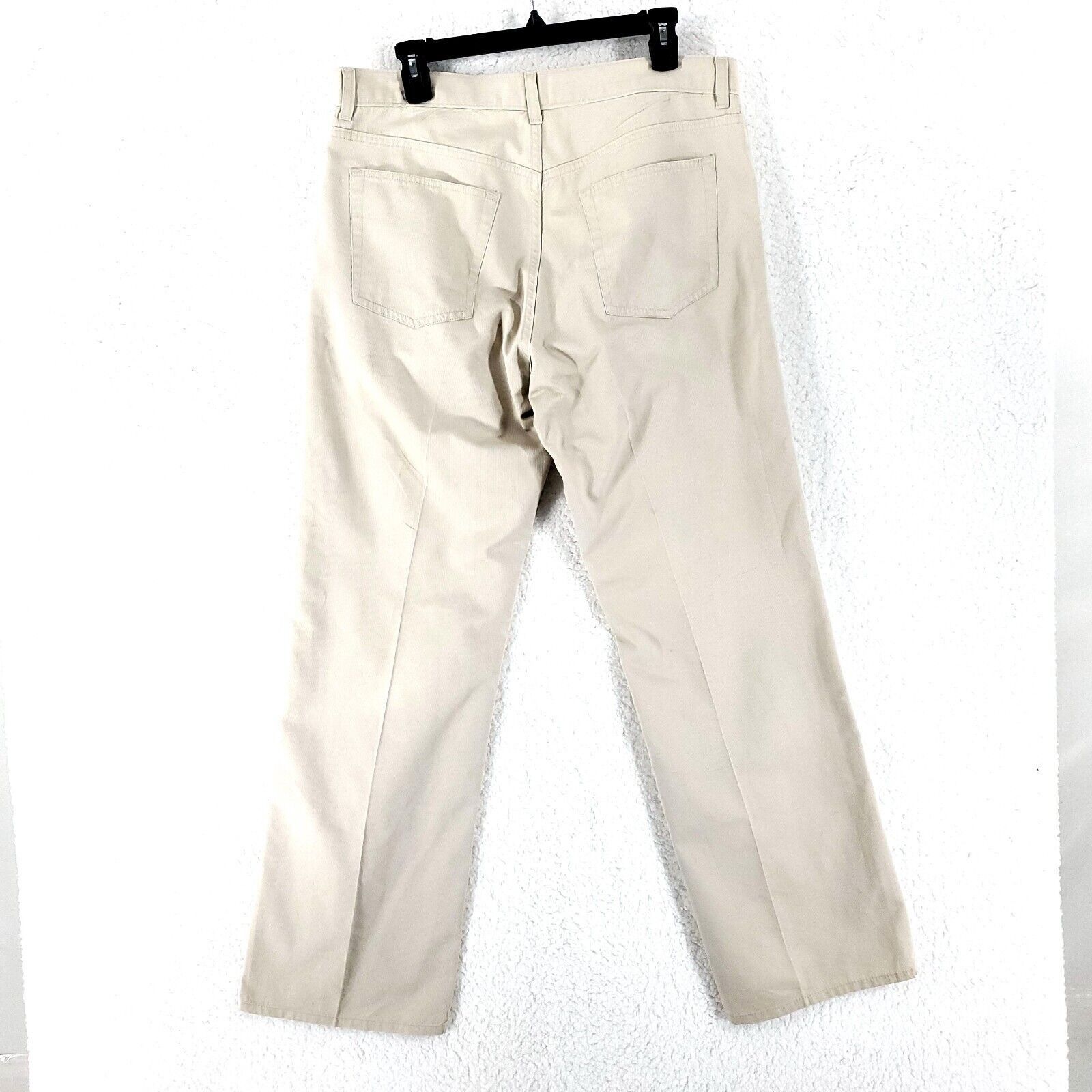 Banana Republic DAMAGED Banana Republic Cotton Denim Cream Tan Jeans 35/32 M Size US 35 - 2 Thumbnail