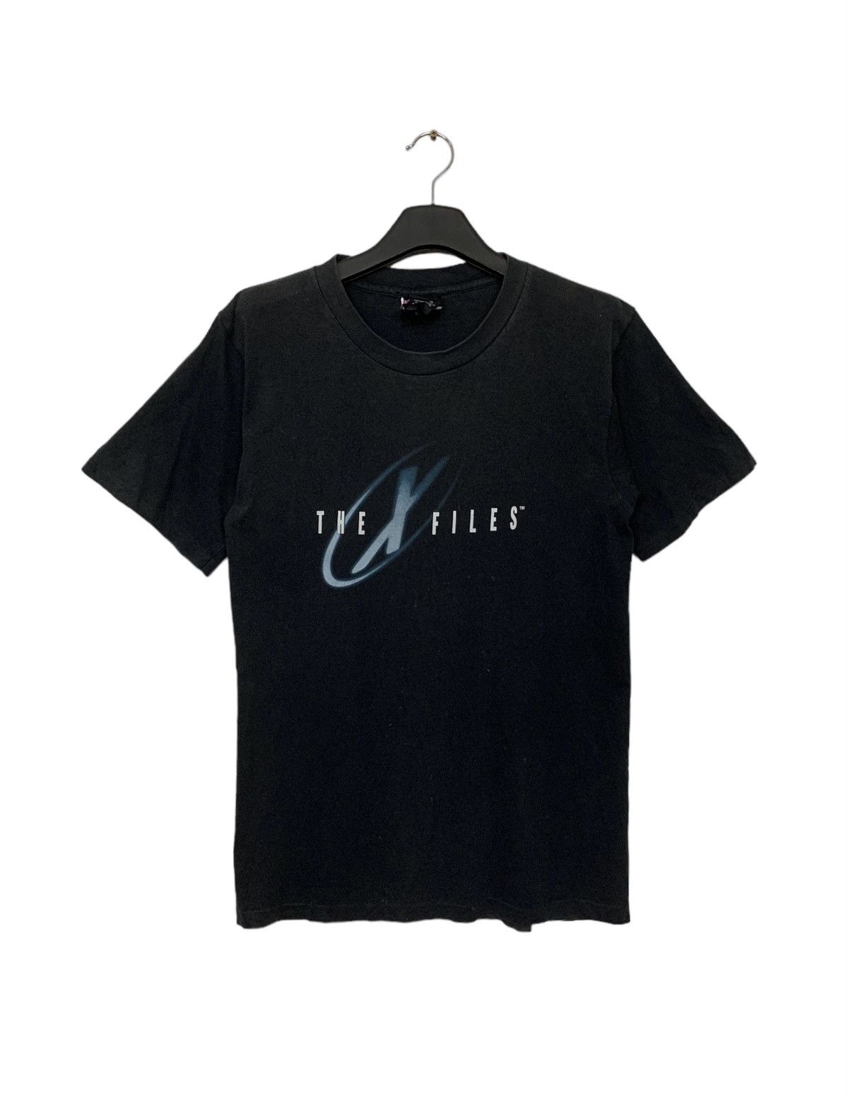 image of Vintage 90's The X-Files Fiction Movie T Shirt in Black, Men's (Size Medium)