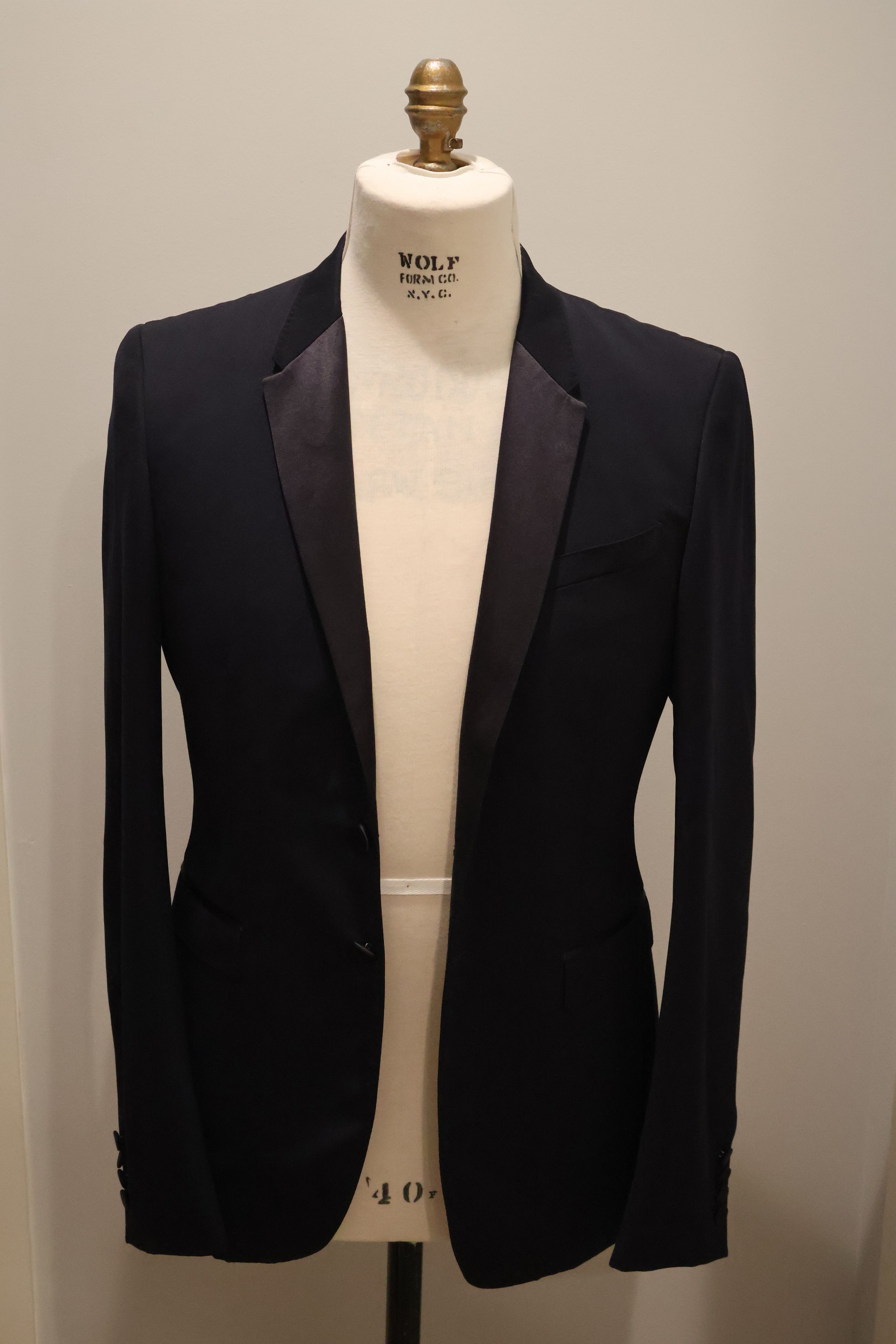 Burberry Prorsum Burberry Prosum navy wool tuxedo blazer - EU 50 Size 50R - 1 Thumbnail