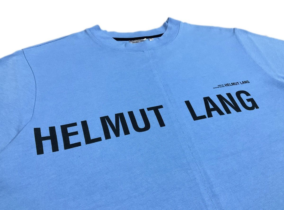 image of Helmut Lang Seen By Shayne Oliver Split Tee in Light Blue, Men's (Size Medium)