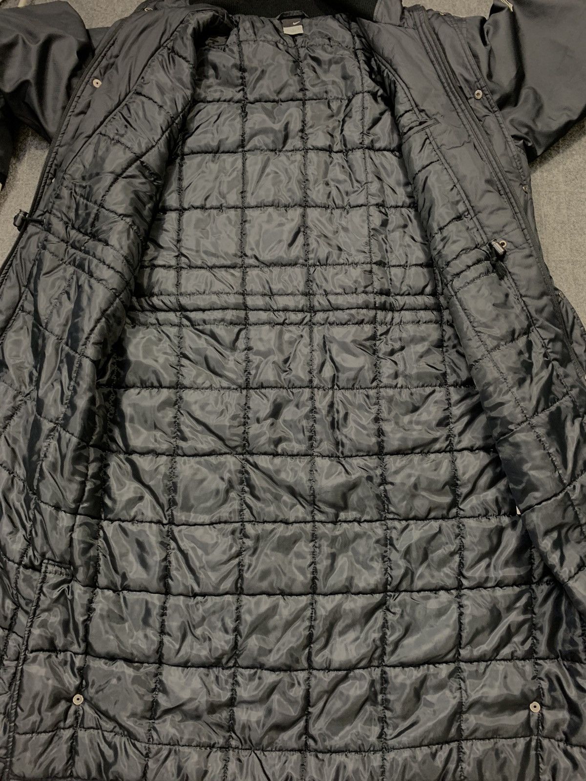 Nike Nike Swoosh Athletic Quilted Padded Parka Coach Jacket Size US L / EU 52-54 / 3 - 9 Thumbnail