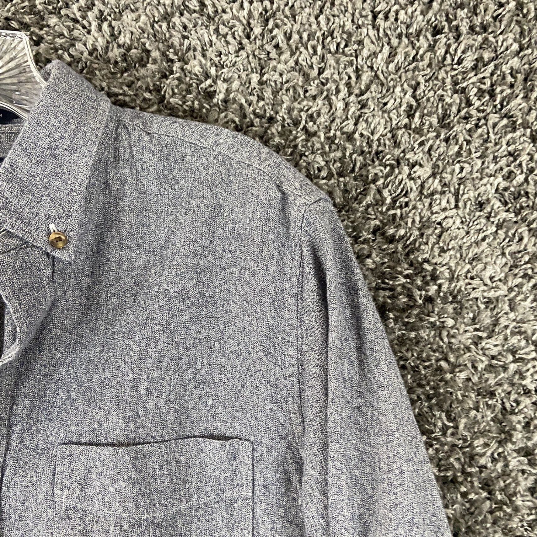 J.Crew J. Crew Shirt Men M Long Sleeve Button-Up Blue Gray Cotton Blue Gray Button-Up Mens M Shirt Size US M / EU 48-50 / 2 - 4 Thumbnail