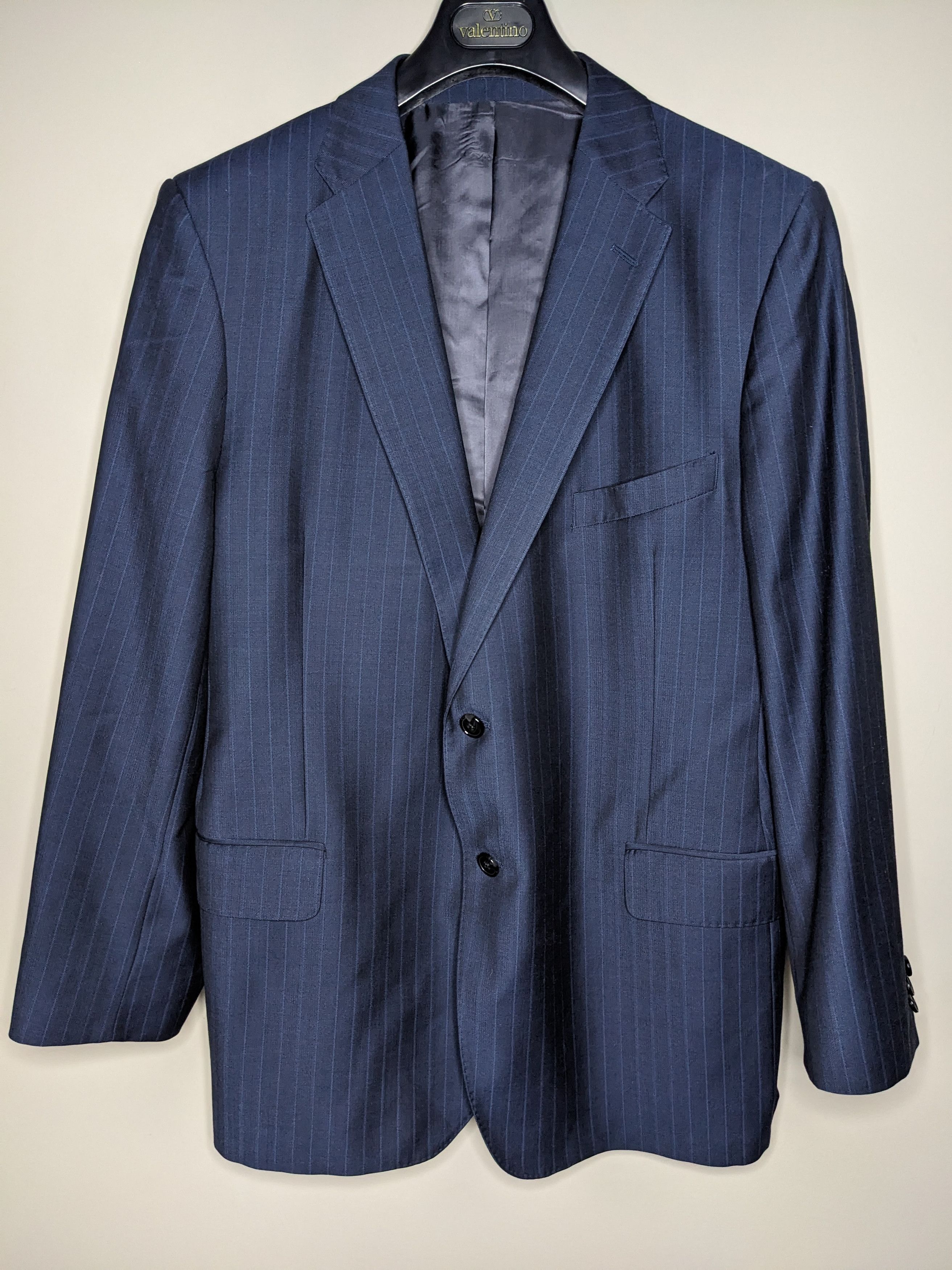Ermenegildo Zegna Ermenegildo Zegna Blazer 38R Navy Pinstriped Wool Jacket Size 40R - 1 Thumbnail