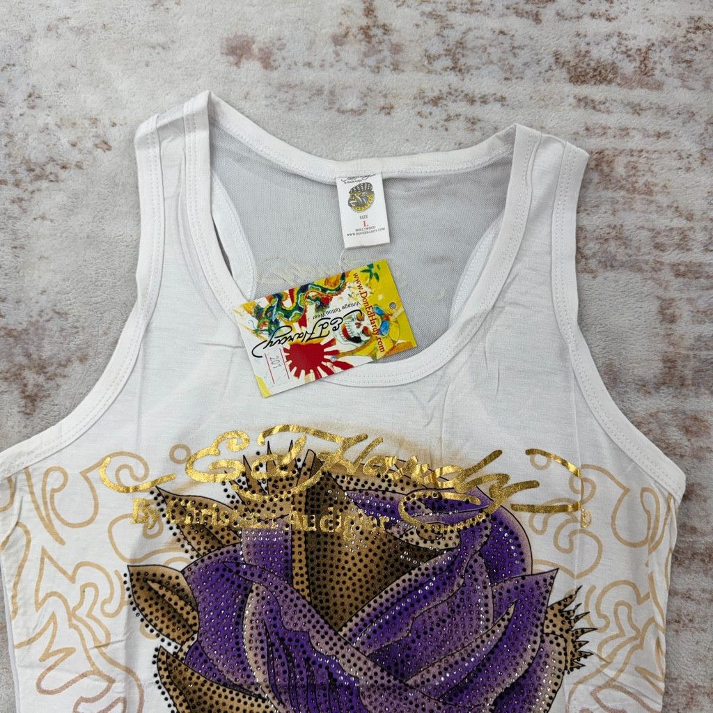 Ed Hardy 2000sVintage Ed Hardy by Christian Audigier Tank Tops Size L / US 10 / IT 46 - 5 Thumbnail