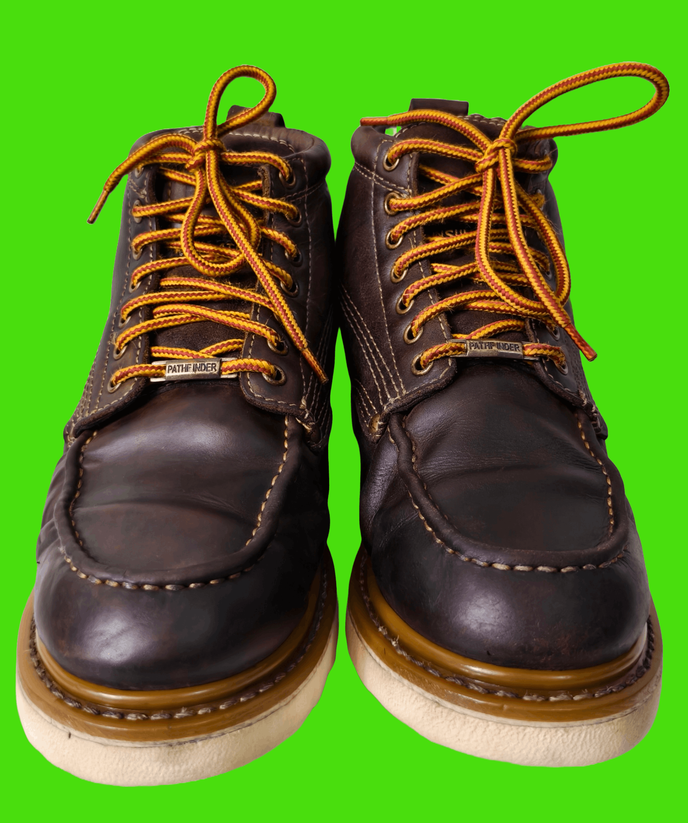 Other Path Finder Handmade Moc Toe Leather Goodyear Welt Shoe Size US 10 / EU 43 - 3 Thumbnail