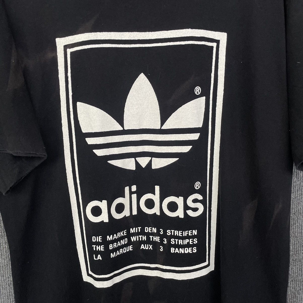 Adidas × Vintage 1990s Adidas Mirror Print Big Logo T Shirt Size US M / EU 48-50 / 2 - 2 Thumbnail