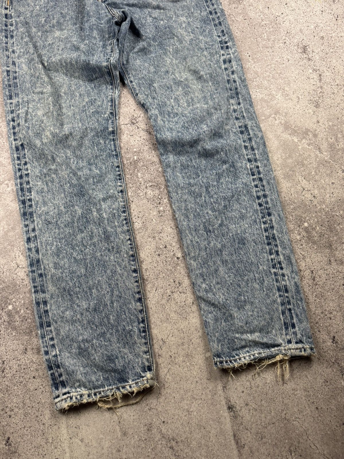 Edwin VINTAGE EDWIN WASHED DISTRESSED BAGGY SELVEDGE JAPANESSE Size US 32 / EU 48 - 2 Thumbnail