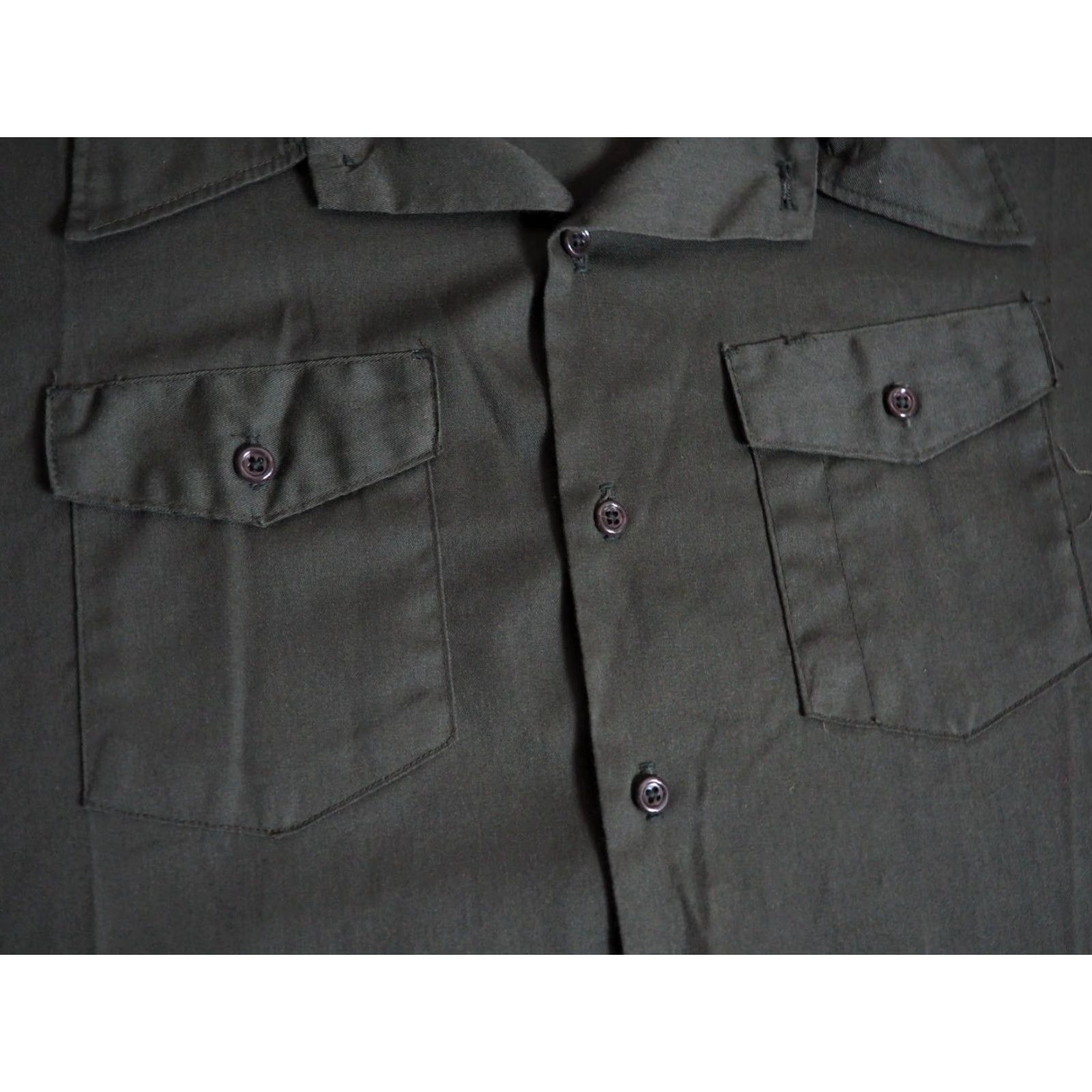 Imperial VTG 70s Key Imperial Forest Green Button-Front Shirt Mens 6XL Short Sleeve Rockabilly Casual Vintage 1970s Decade Regular Size 6XL Size US XXL / EU 58 / 5 - 6 Thumbnail