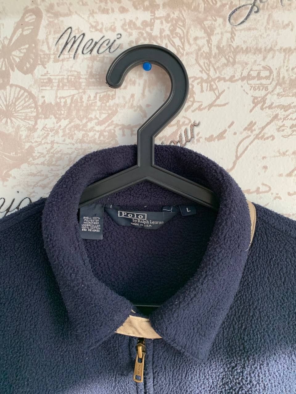 Polo Ralph Lauren Vintage Mens Polo Ralph Lauren Fleece Bomber Jacket Size L Size US L / EU 52-54 / 3 - 2 Thumbnail