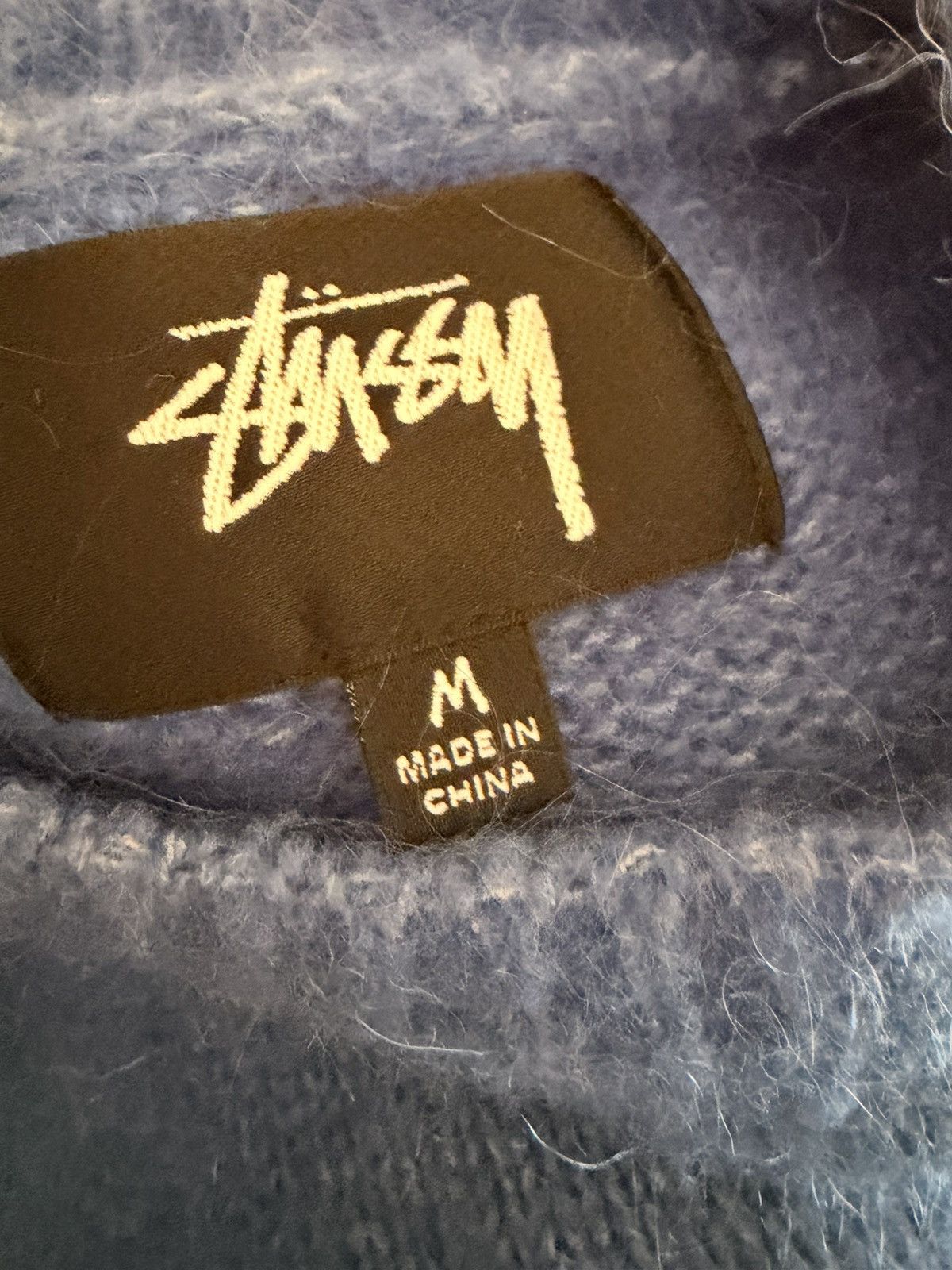 Stussy Stussy Dice Fuzzy Mohair Sweater Blue Size US M / EU 48-50 / 2 - 6 Thumbnail