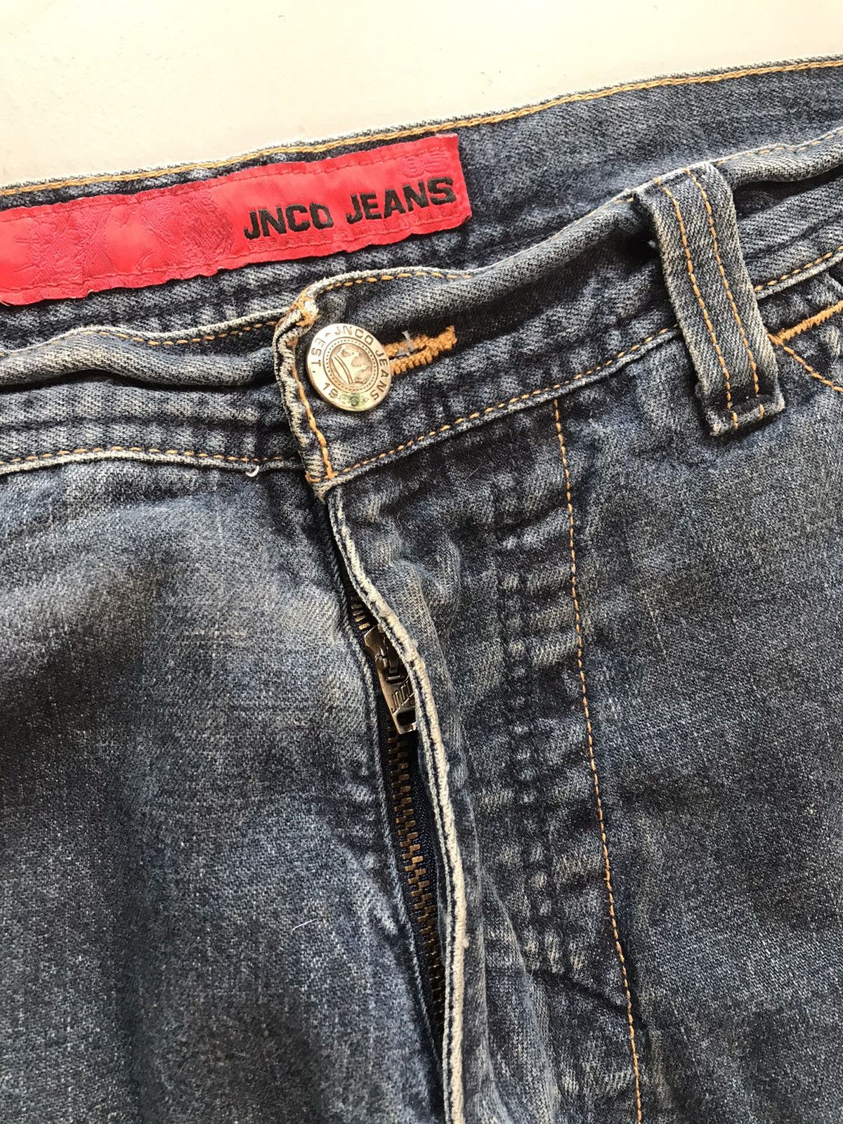 JNCO × Vintage Vintage Jnco crazy skull 💀 embroidered denim Size US 36 / EU 52 - 6 Thumbnail