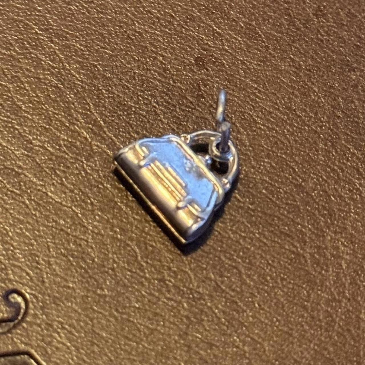 Designer Vintage Sterling Silver Purse Pendant/Charm Size ONE SIZE - 4 Thumbnail