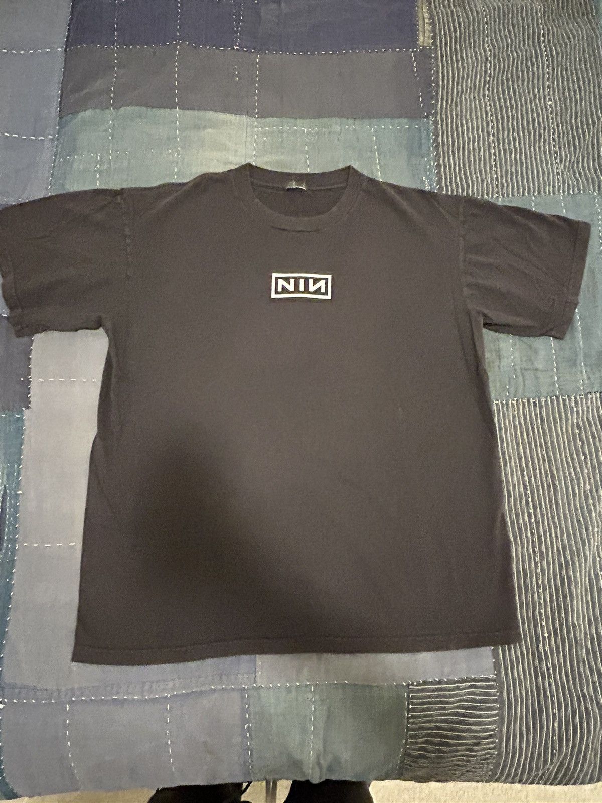 image of Band Tees x Vintage Nine Inch Nails Nin Vintage Black Shirt Large, Men's (Size XL)