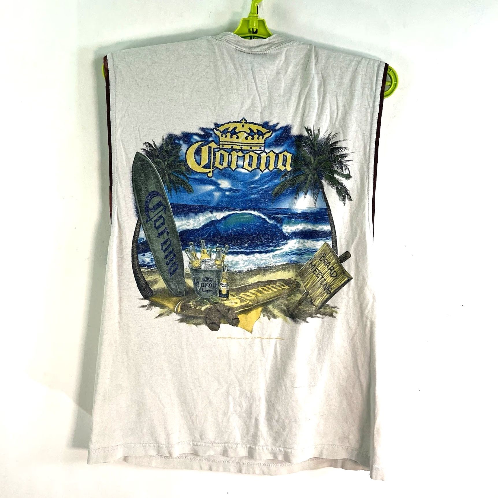Vintage VINTAGE Corona Tank Shirt Mens M White Graphic Print 90s Beach Beer Logo 2000s Mens Size US M / EU 48-50 / 2 - 7 Thumbnail