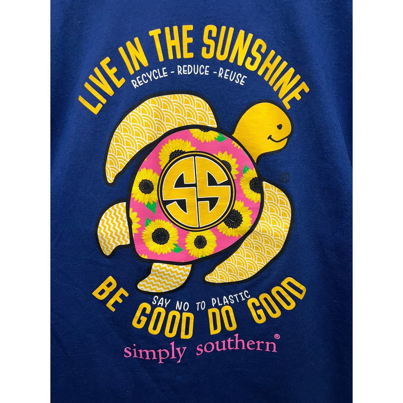 Vintage Simply Southern Turtle Shirt Live The Sunshine Recycle Tee Size US L / EU 52-54 / 3 - 6 Thumbnail