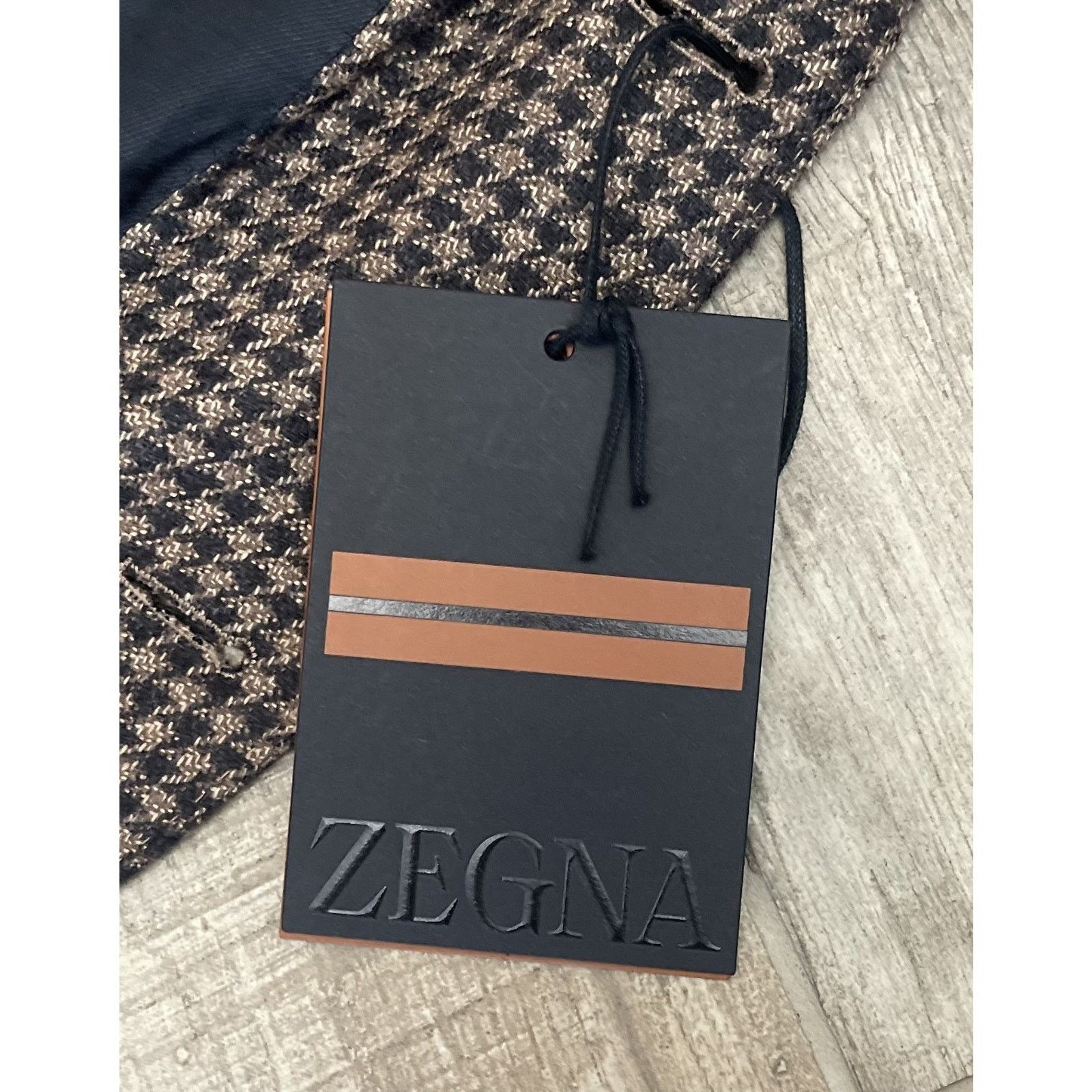 Ermenegildo Zegna $4,995 NWT ZEGNA Brown Checks Cashmere Sport Coat 48(38)R Size 38R - 8 Thumbnail