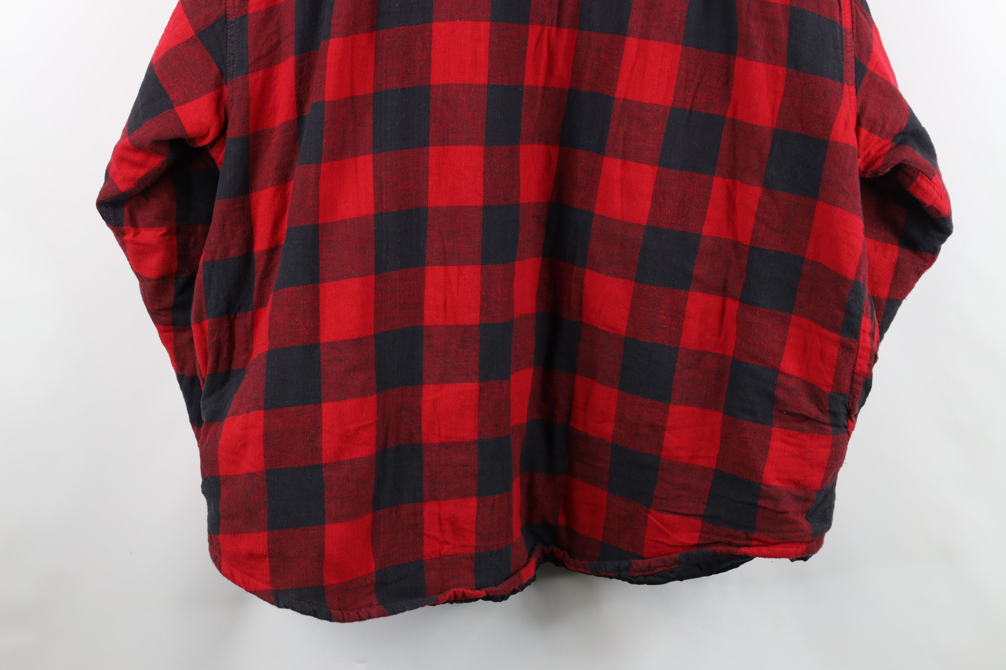 Vintage Vintage 90s Streetwear Flannel Button Shirt Jacket Jac Size US XXL / EU 58 / 5 - 13 Thumbnail
