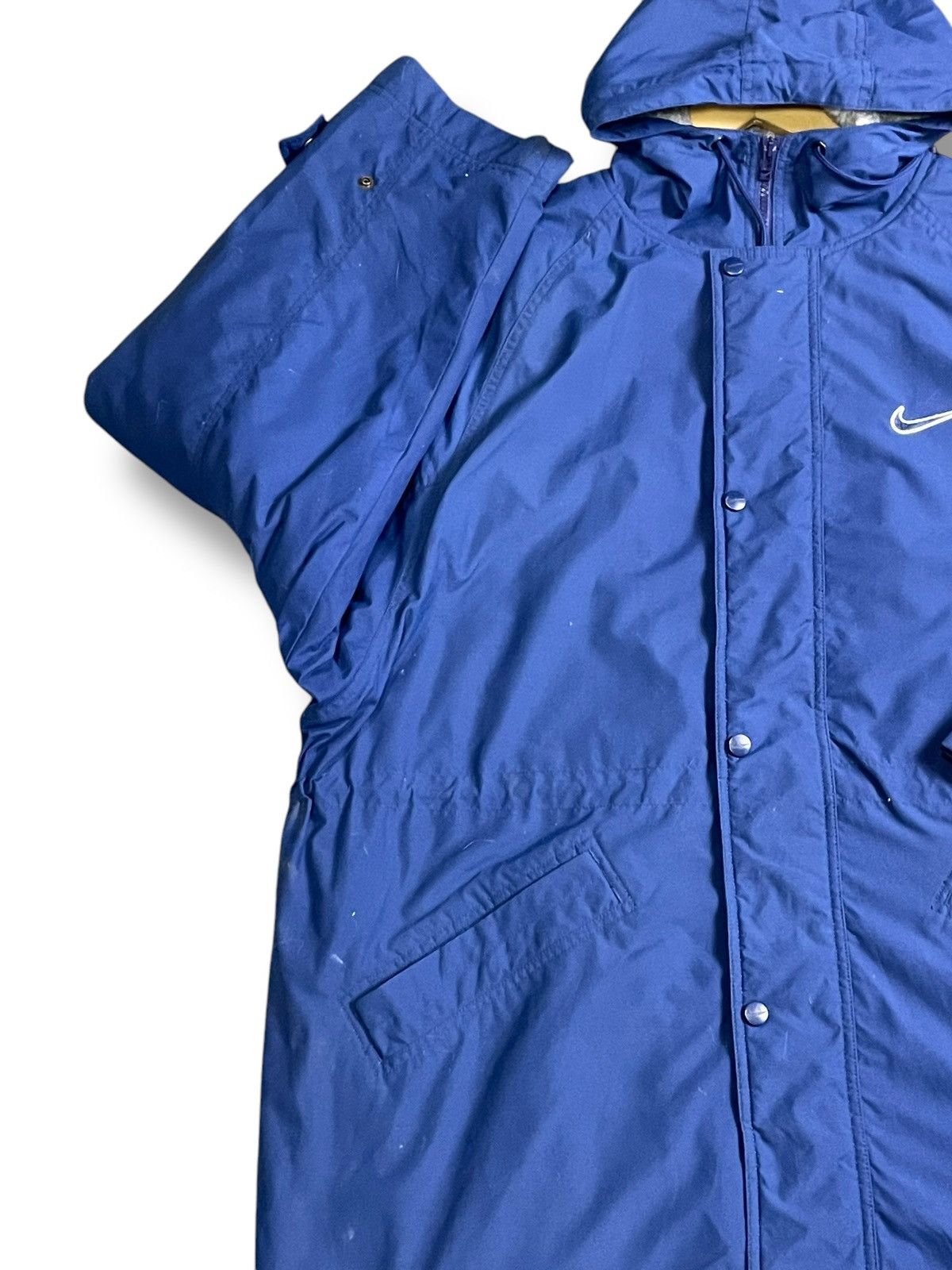 Designer × Nike × Vintage Nike Vintage 90’s Inner Fleece Hooded Parkas (36) Size US L / EU 52-54 / 3 - 5 Thumbnail