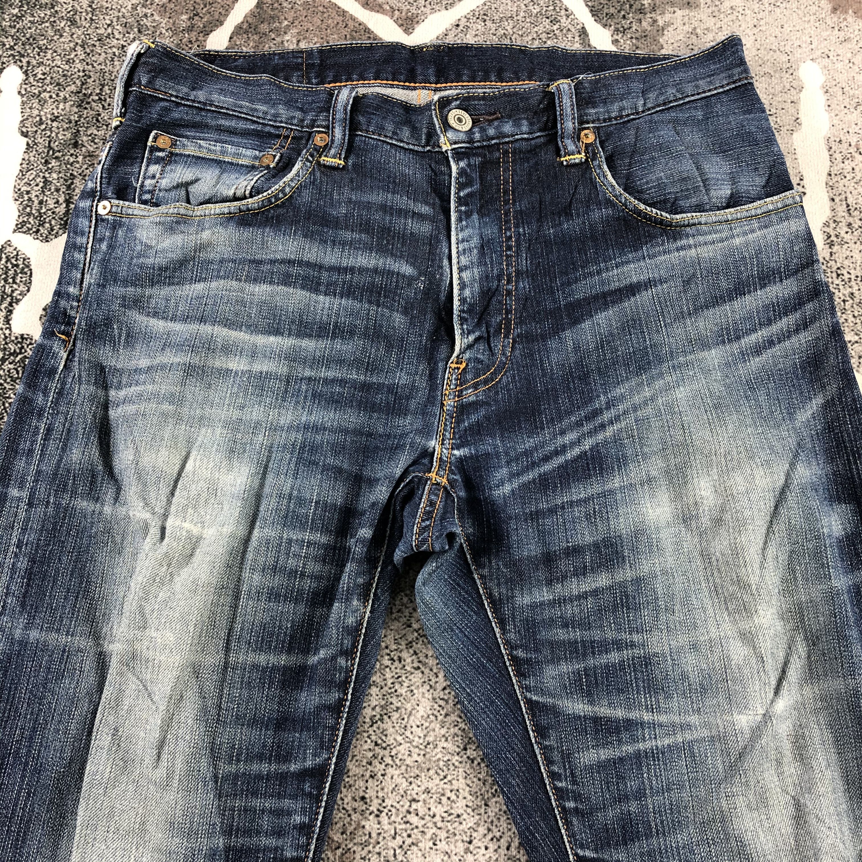 Levi's Vintage Levi's 551 Jeans Distress Dark Wash Denim KJ919 Size US 33 - 3 Thumbnail