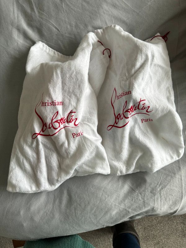 Christian Louboutin Christian Louboutin Blue & White With Red Stripe Size US 12 / EU 45 - 6 Thumbnail