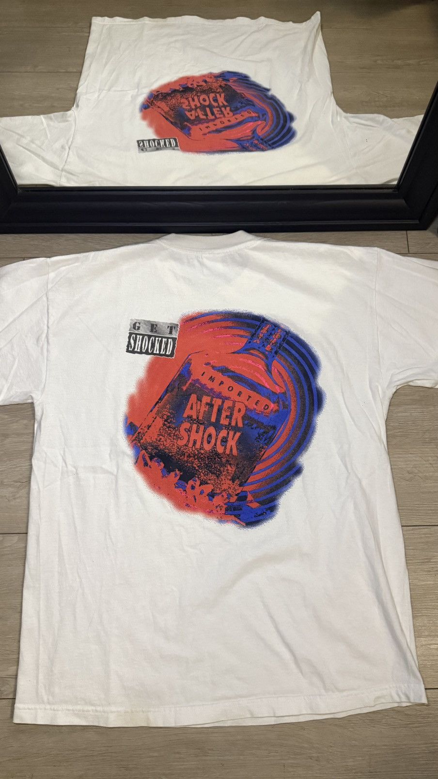 Fruit Of The Loom Vintage / Y2K After Shock Liquor Promo Shirt Size US XL / EU 56 / 4 - 1 Thumbnail