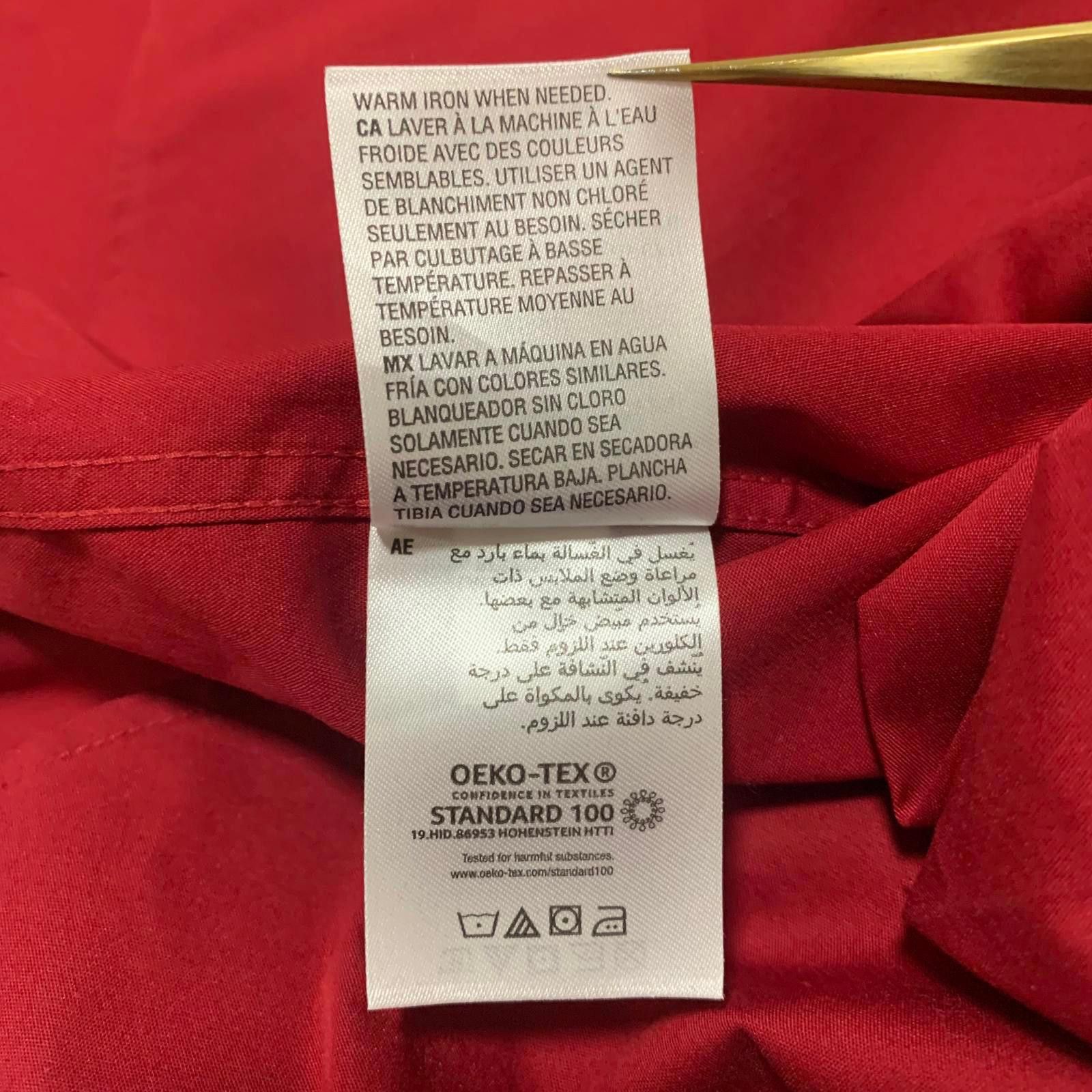 Alfani Alfani Men's L 16-16.5 Red Long Sleeve Dress Shirt Size 42R - 12 Thumbnail