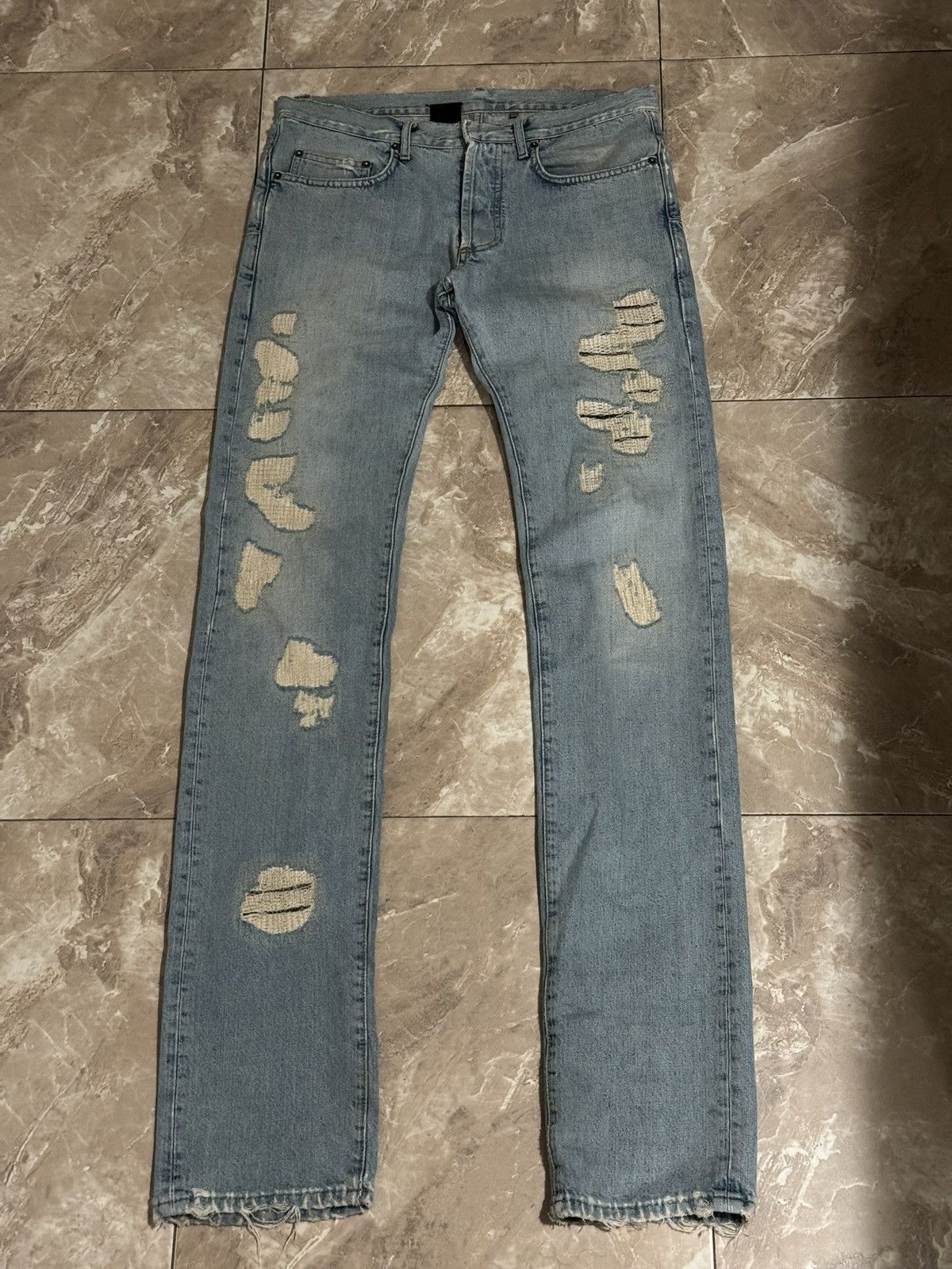 Dior Dior SS06 Crash Denim Size US 29 - 1 Thumbnail