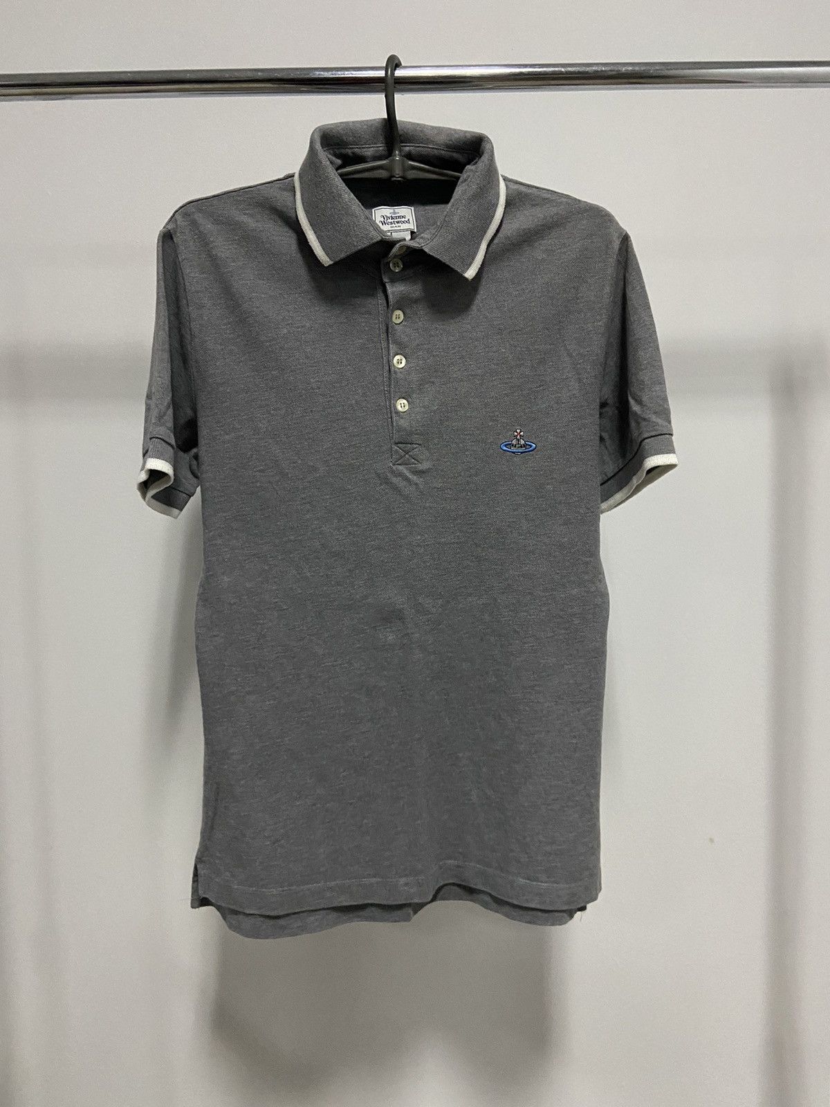 Vintage × Vivienne Westwood Vivienne Westwood Polo T Shirt Vintage Small Orb Logo Luxury Size US M / EU 48-50 / 2 - 1 Thumbnail