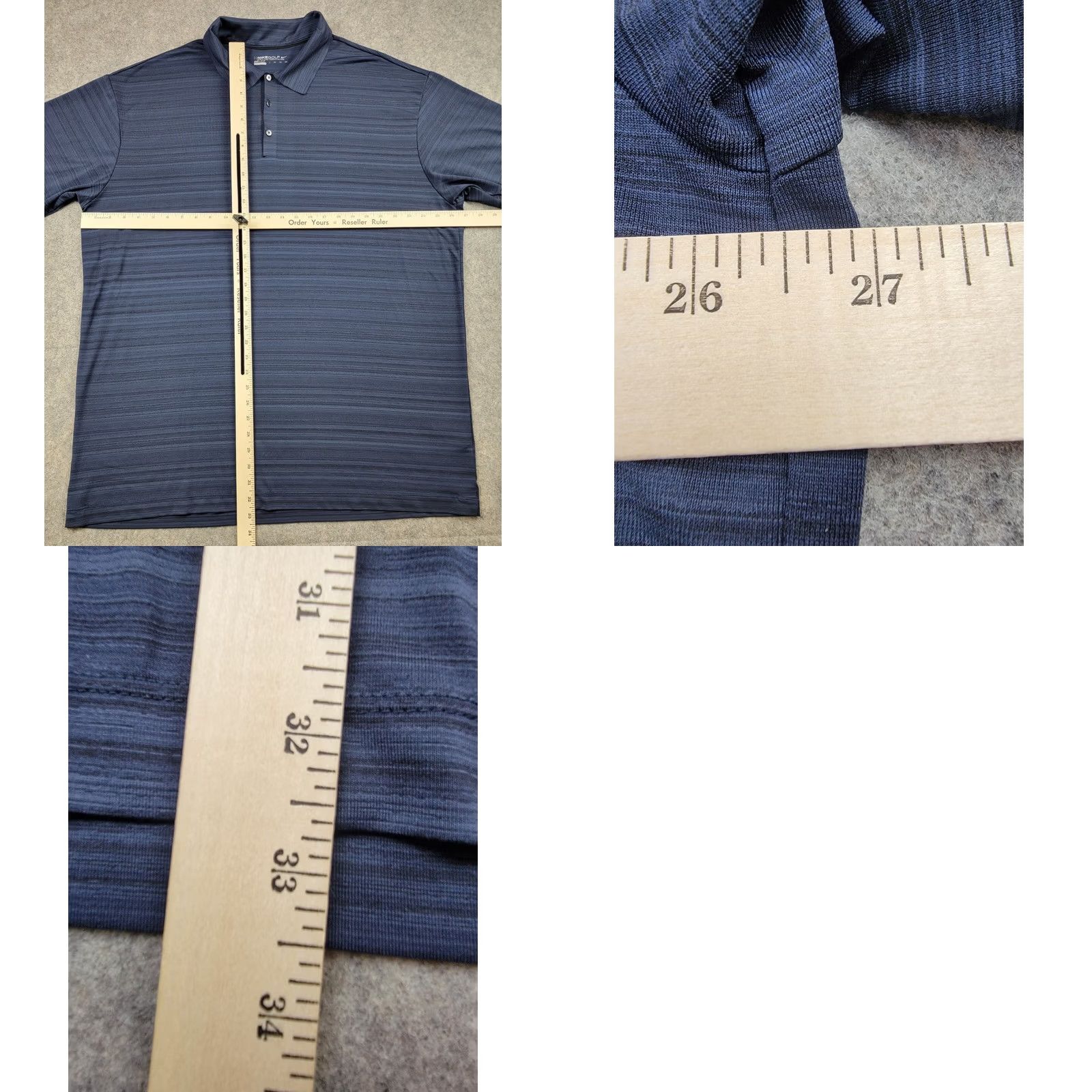 Nike Nike Golf Polo Shirt Mens 2XL Dri-Fit Blue Stripe Short Sleeve Polo Shirt Outdoor Sports Size US XXL / EU 58 / 5 - 8 Thumbnail