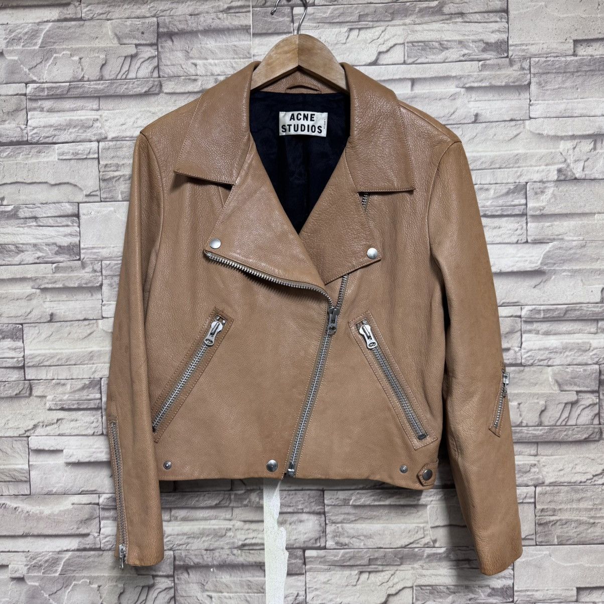 Acne Studios Acne Studios Leather Biker Jacket Goatskin Size XS / US 0-2 / IT 36-38 - 19 Thumbnail