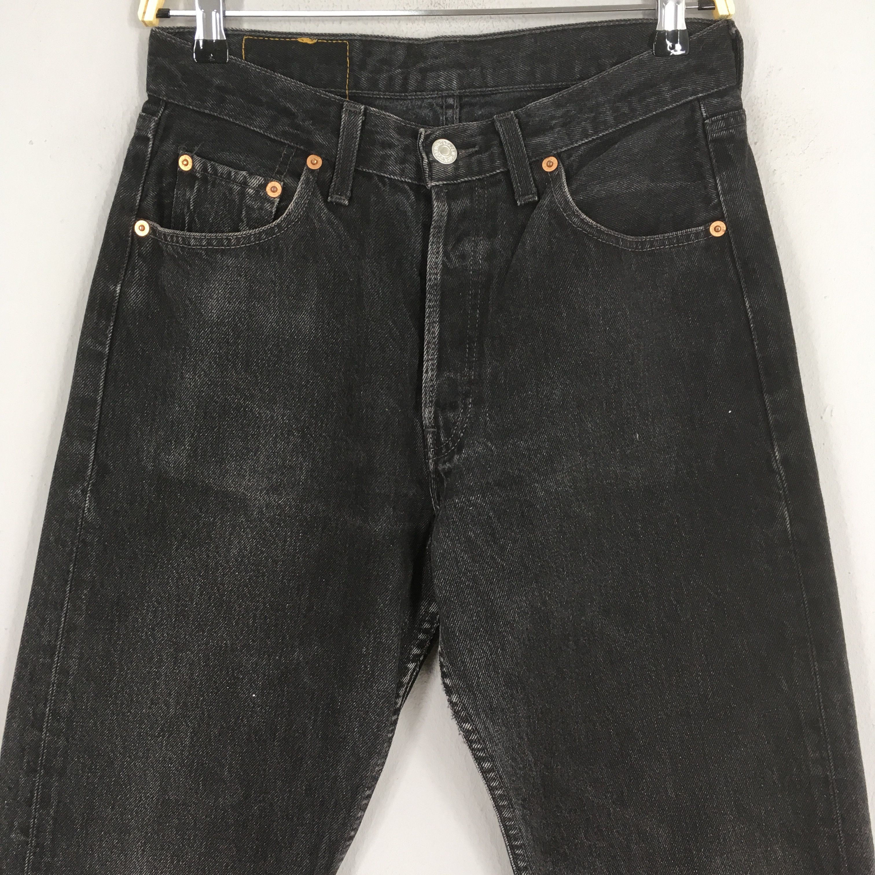 Levi's Size 28x32 Vintage 90s Levi's 501 Distressed Jeans S325 Size US 28 / EU 44 - 2 Thumbnail
