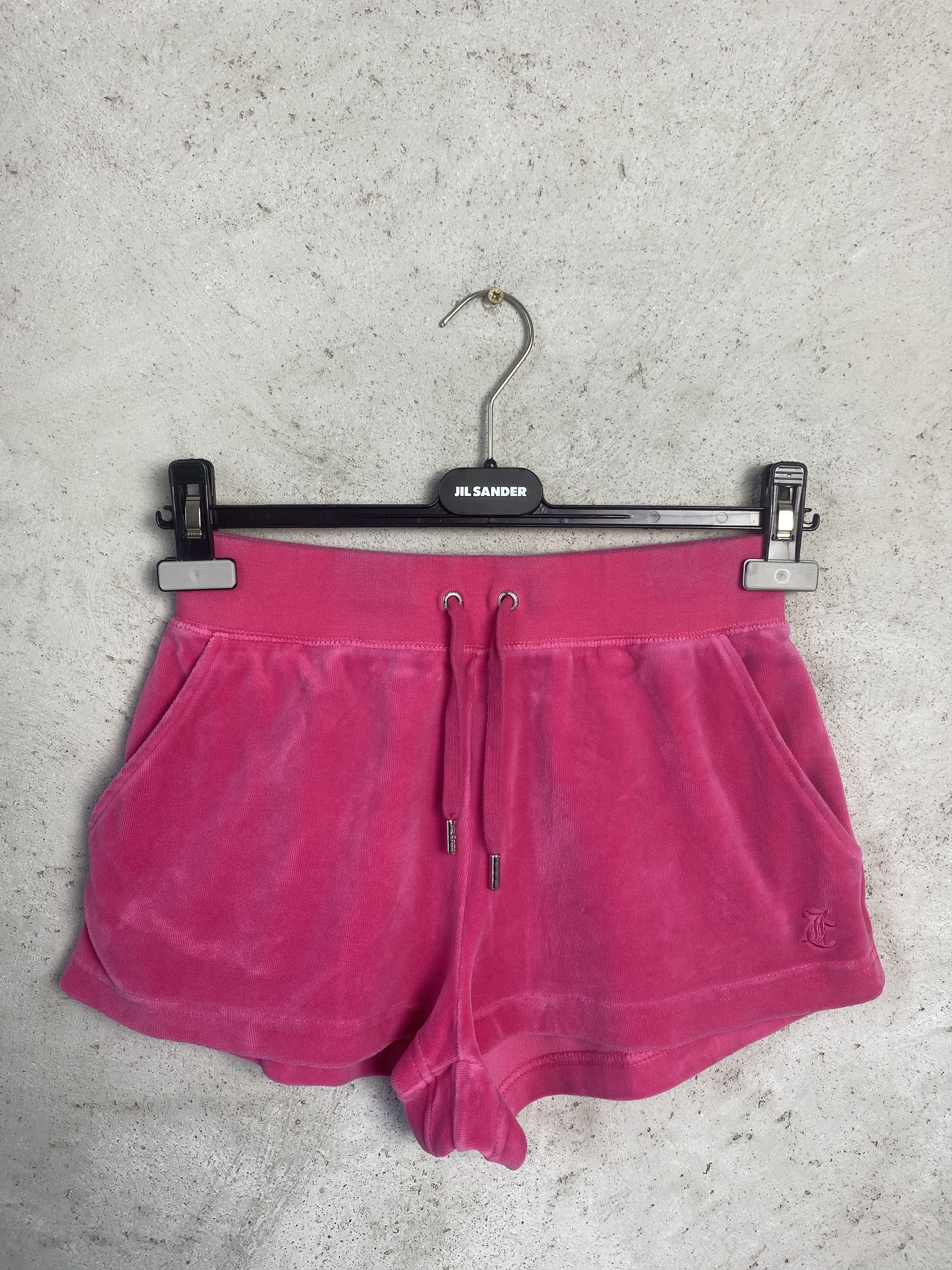 Juicy Couture Juicy Couture small logo velvet velour shorts y2k 00s Size 24" / US 00 / IT 34 - 1 Thumbnail