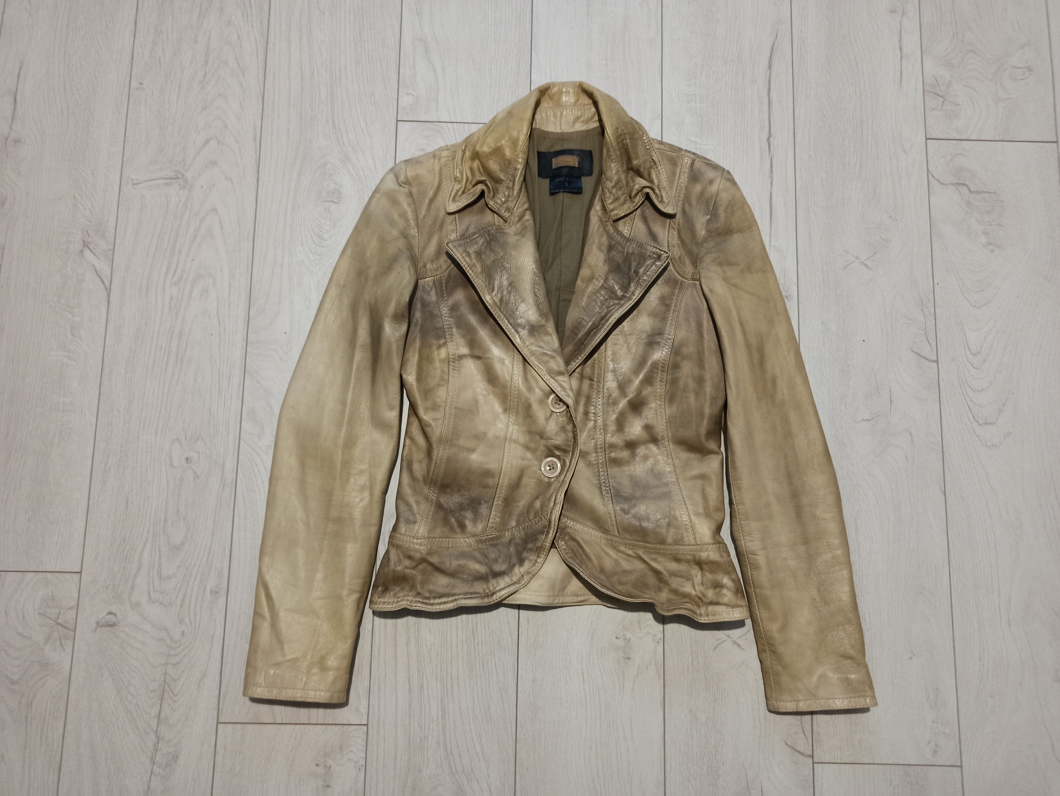 Dune London × Vintage Dune Short Leather Jacket Size S / US 4 / IT 40 - 1 Thumbnail