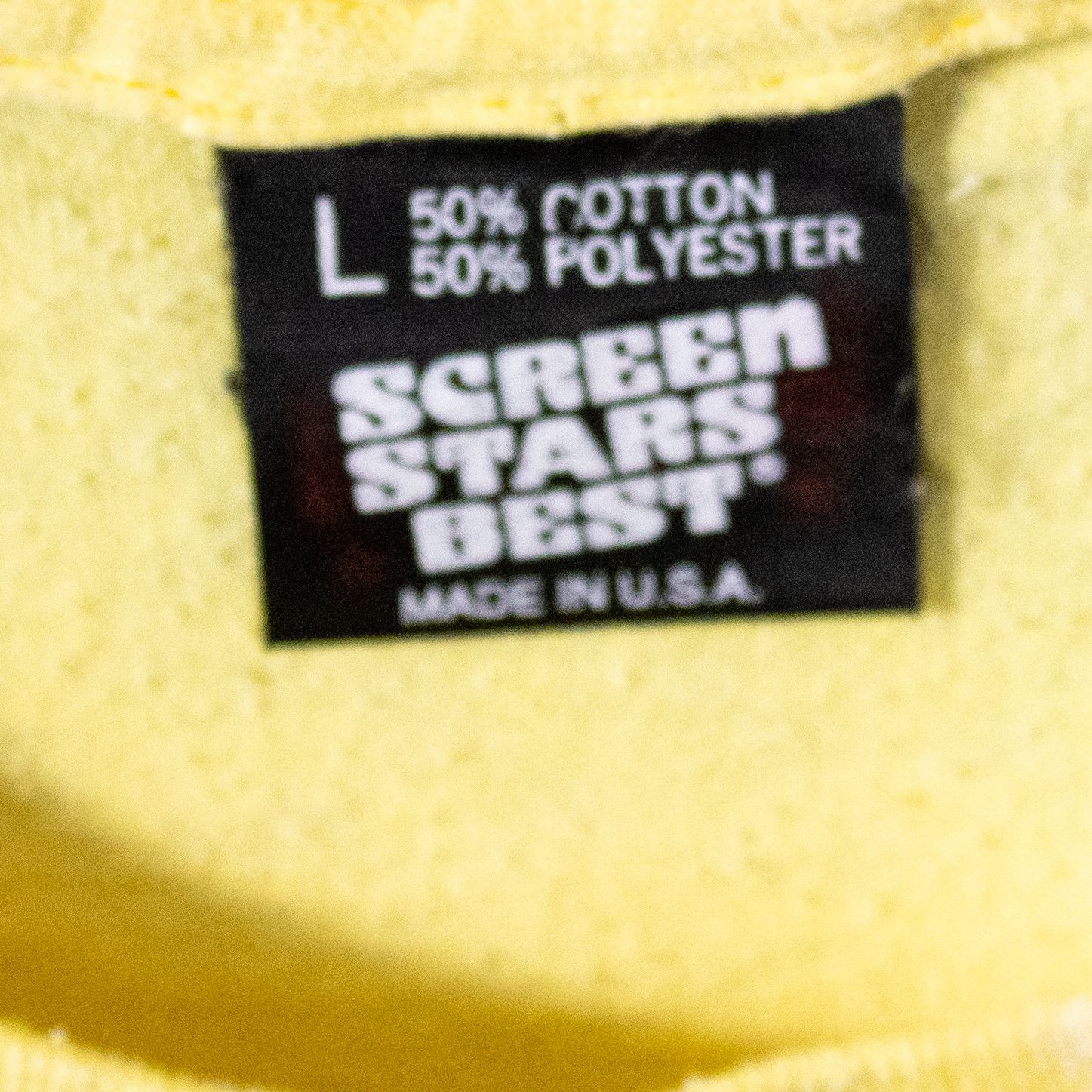 Vintage Vintage 1990’s Bonneville Power Single Stitch Yellow Tee Size US L / EU 52-54 / 3 - 7 Thumbnail