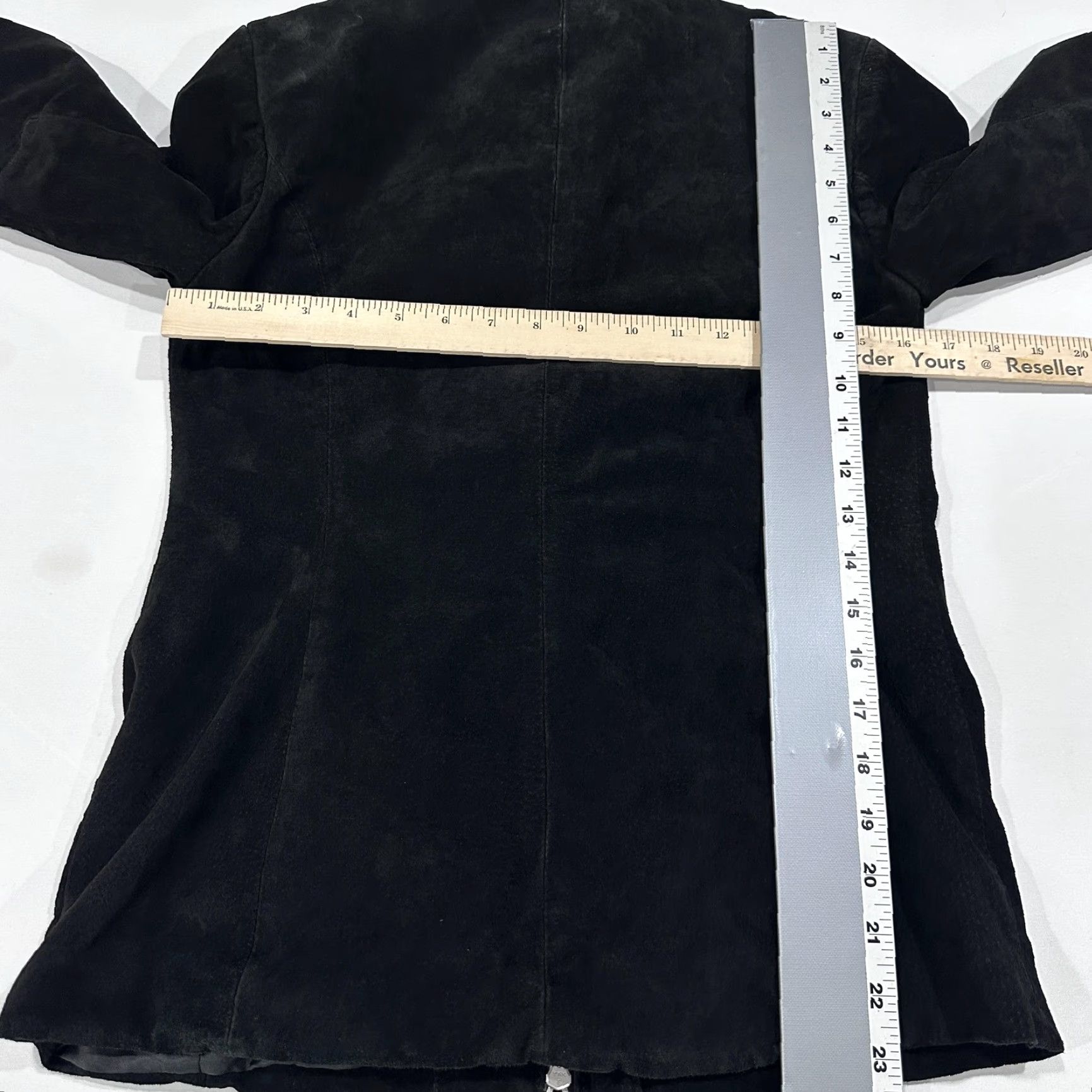 Vintage VINTAGE Caslon Jacket Womens S Black Genuine Leather Suede Lined Collared Zip Size S / US 4 / IT 40 - 6 Thumbnail