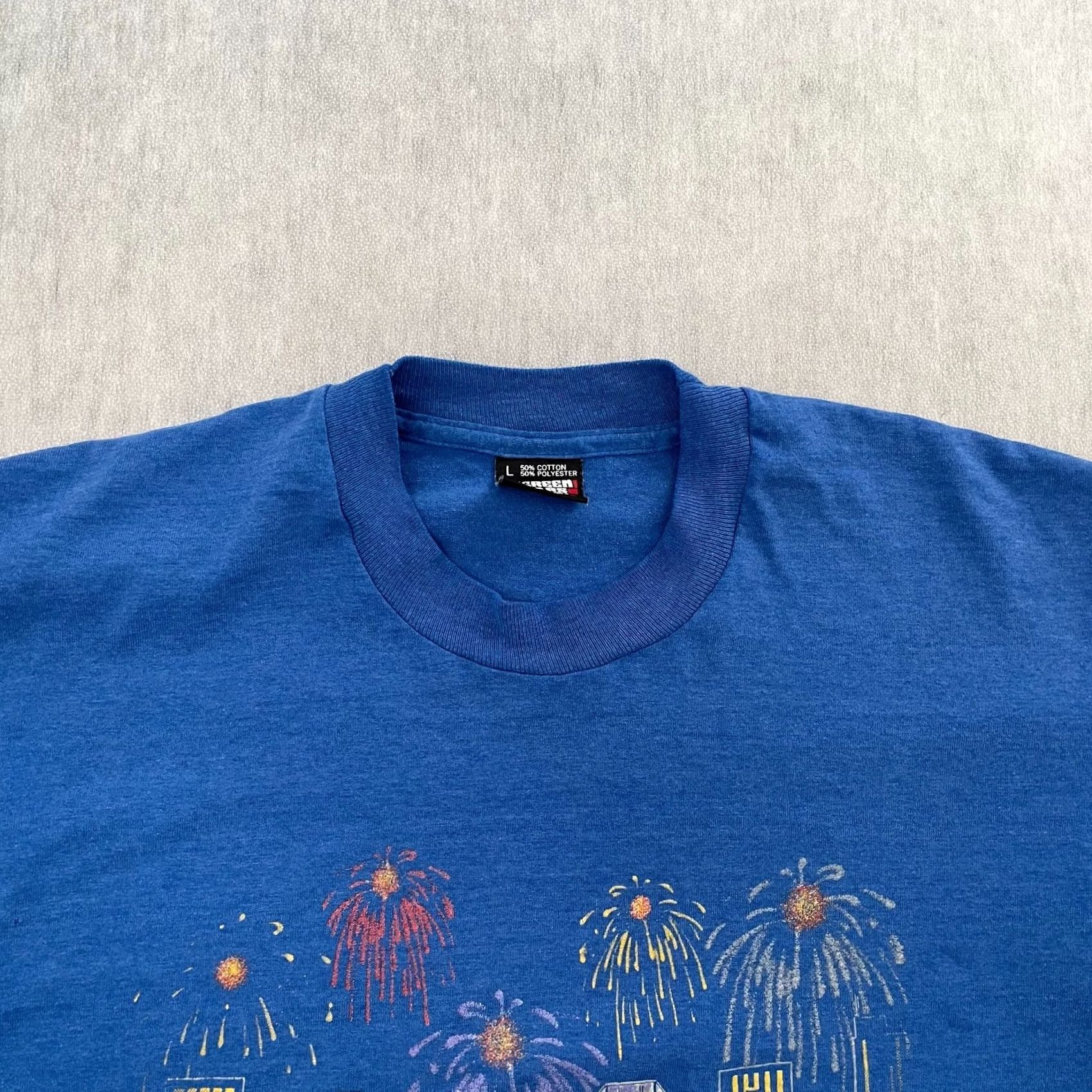 Vintage VINTAGE Nashville Shirt Adult Large Blue Music City USA Crew Neck Short Sleeve L Size US L / EU 52-54 / 3 - 4 Thumbnail