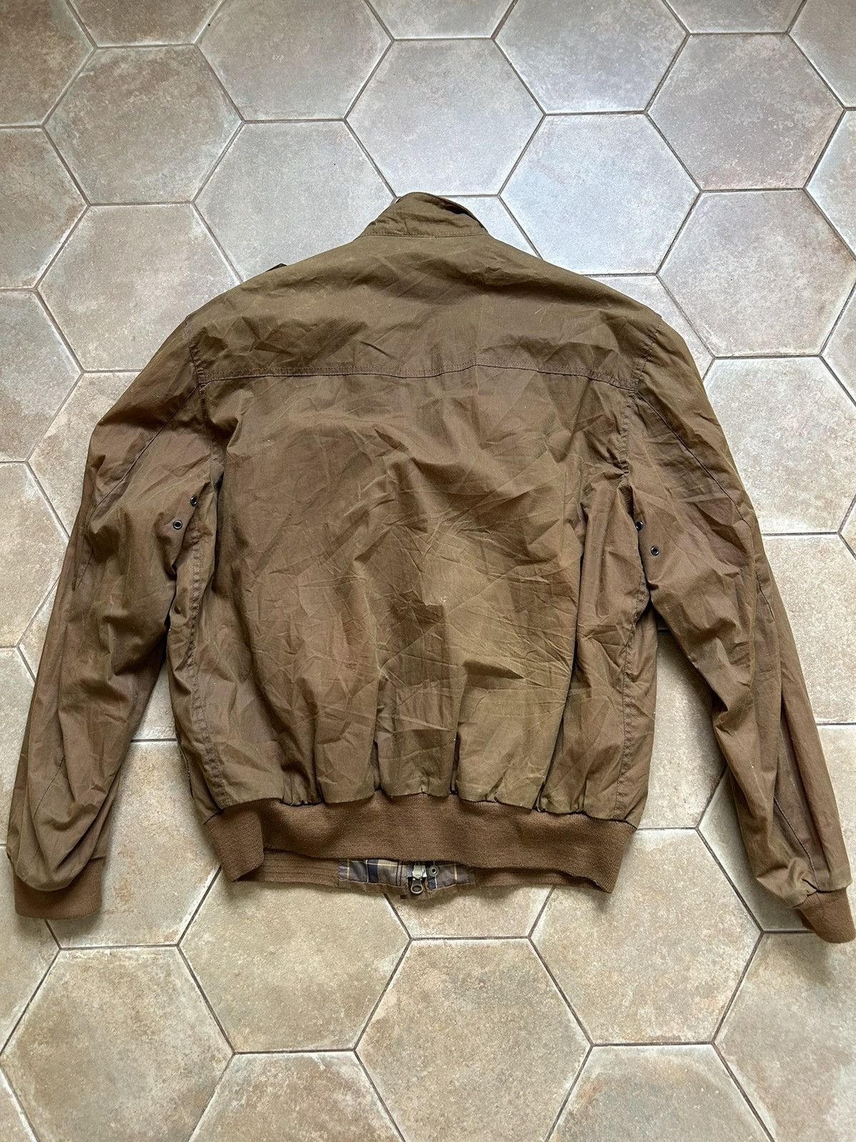 Barbour Vintage Wax Flyer Jacket Brown