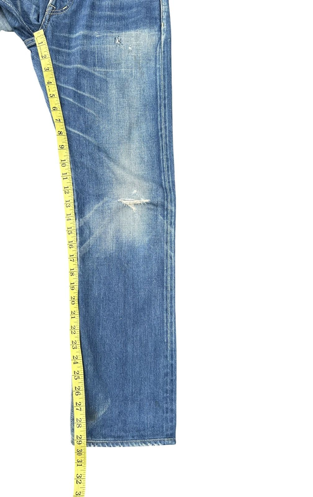 Kapital Vintage Hysteric Glamour Selvedge Distressed Denim Jeans Size US 31 - 23 Thumbnail