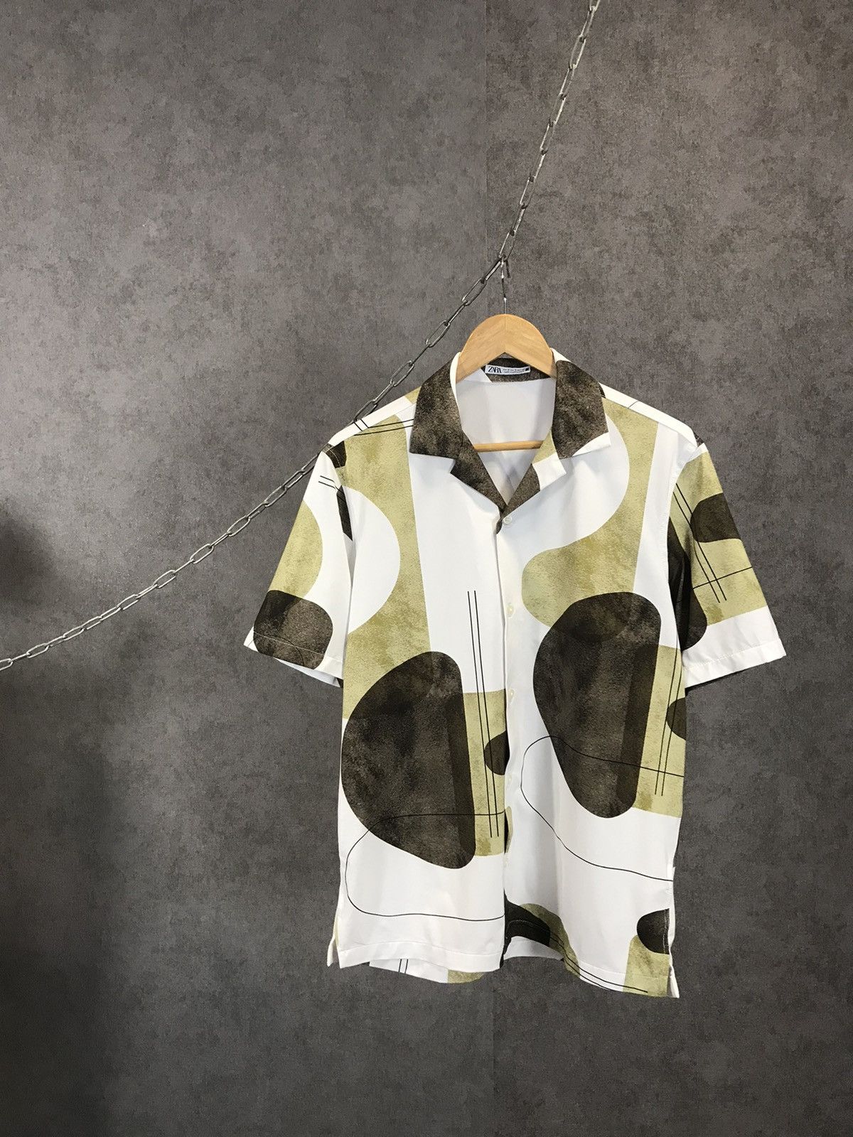 Zara Zara Man art crazy Hawaiian shirt Size US S / EU 44-46 / 1 - 1 Thumbnail