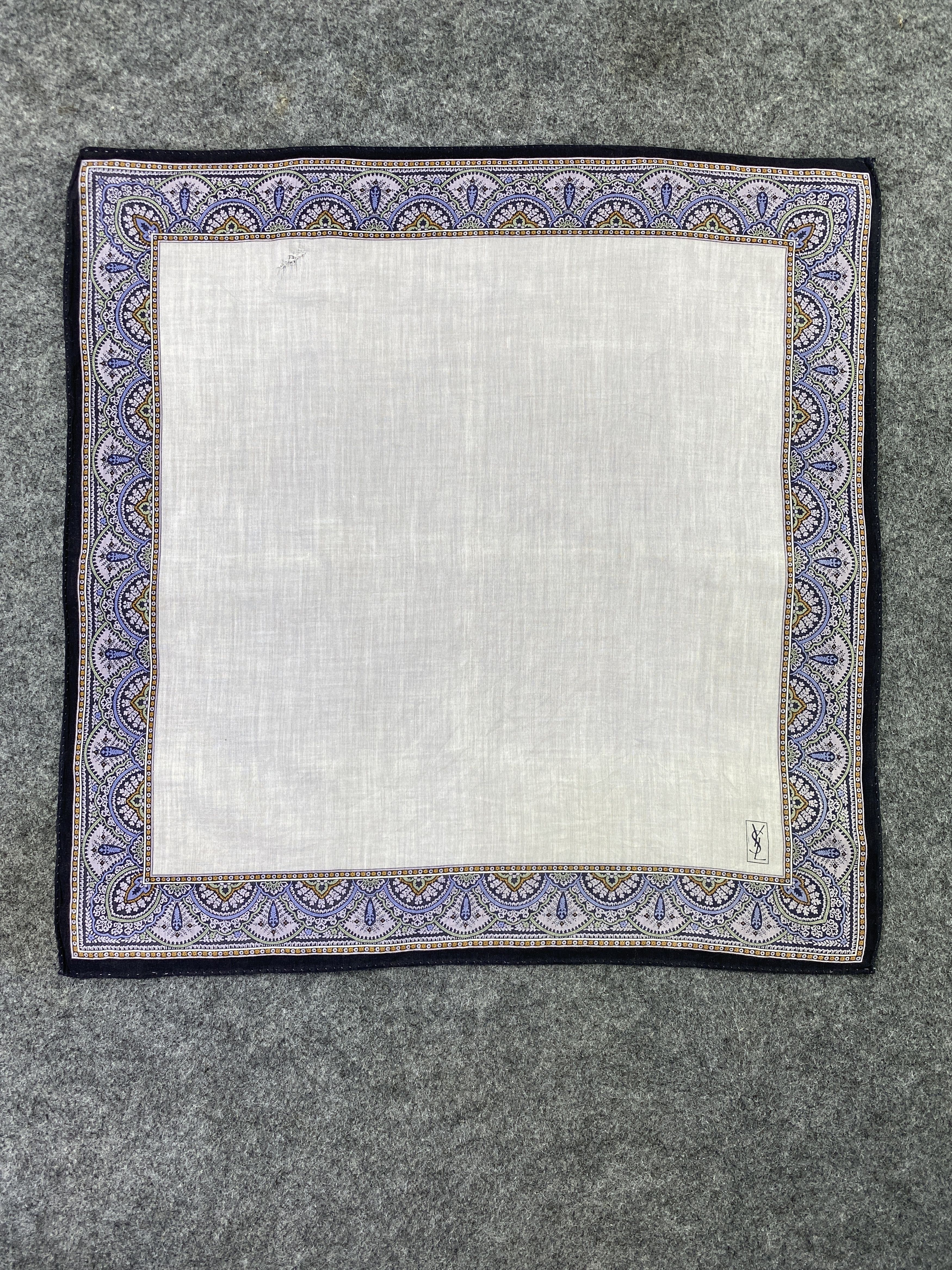 Yves Saint Laurent Yves Saint Laurent Handkerchief / Bandana / Neckerchief-B449 Size ONE SIZE - 3 Thumbnail