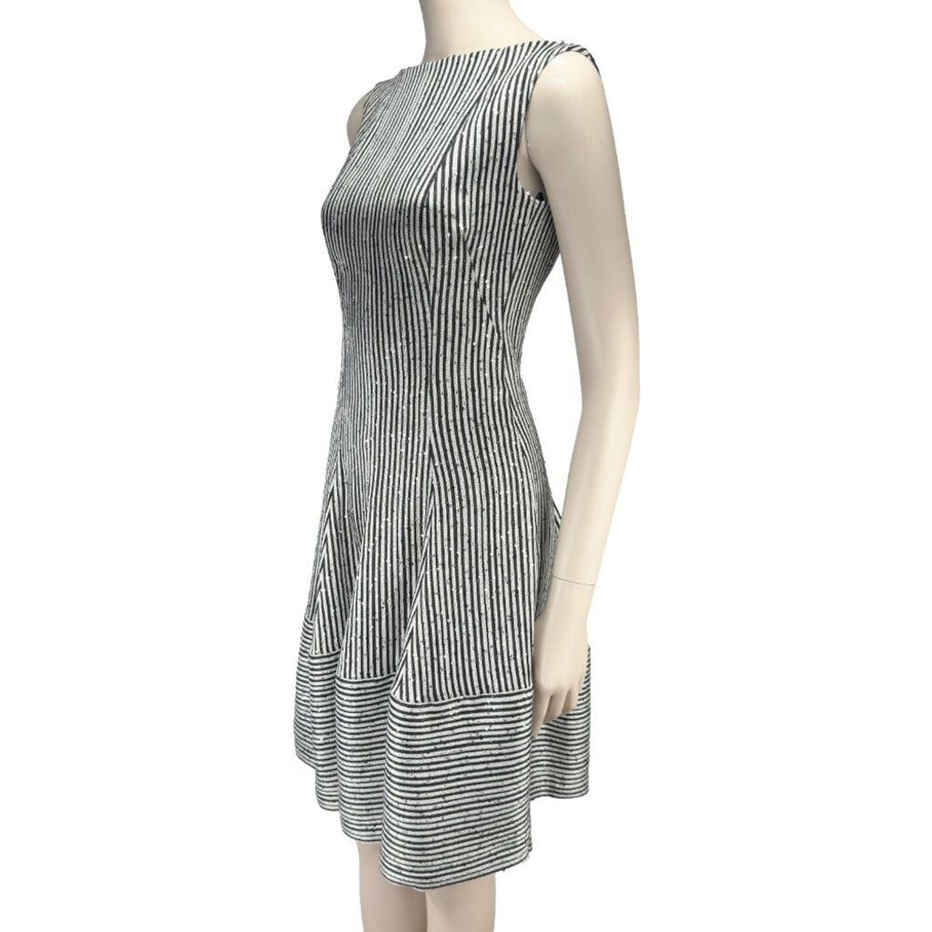 Other TALBOT RUBHOF Cocktail A-Line Black Grey Dress sz 36 / 6 Size M / US 6-8 / IT 42-44 - 7 Thumbnail